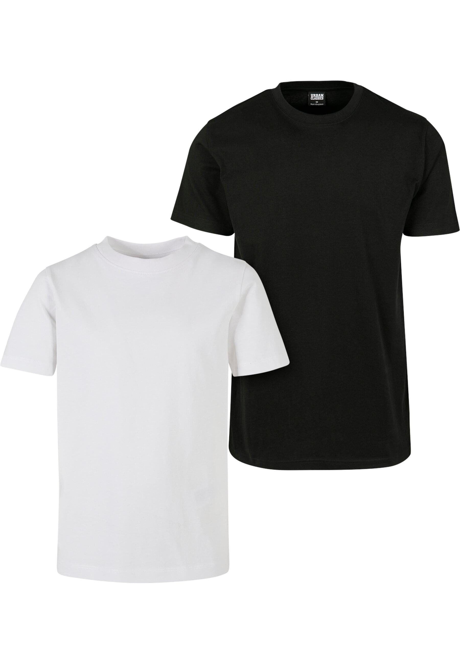 URBAN CLASSICS Kurzarmshirt Urban Classics Kids Boys Basic Tee 2-Pack (1-tlg)