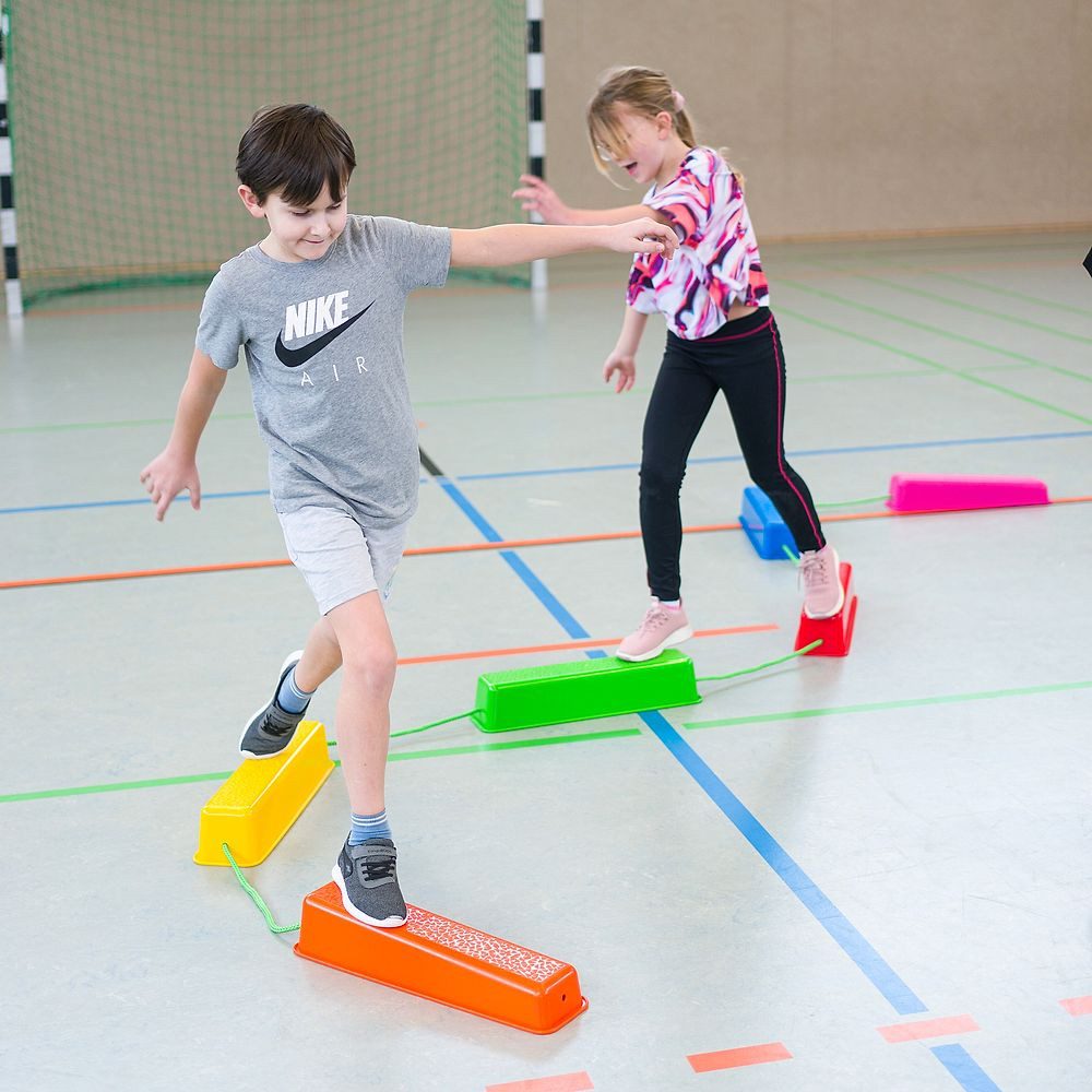 Sport-Thieme Balancetrainer Balancierbalken Bunt, Für Kita- und Kindergarten
