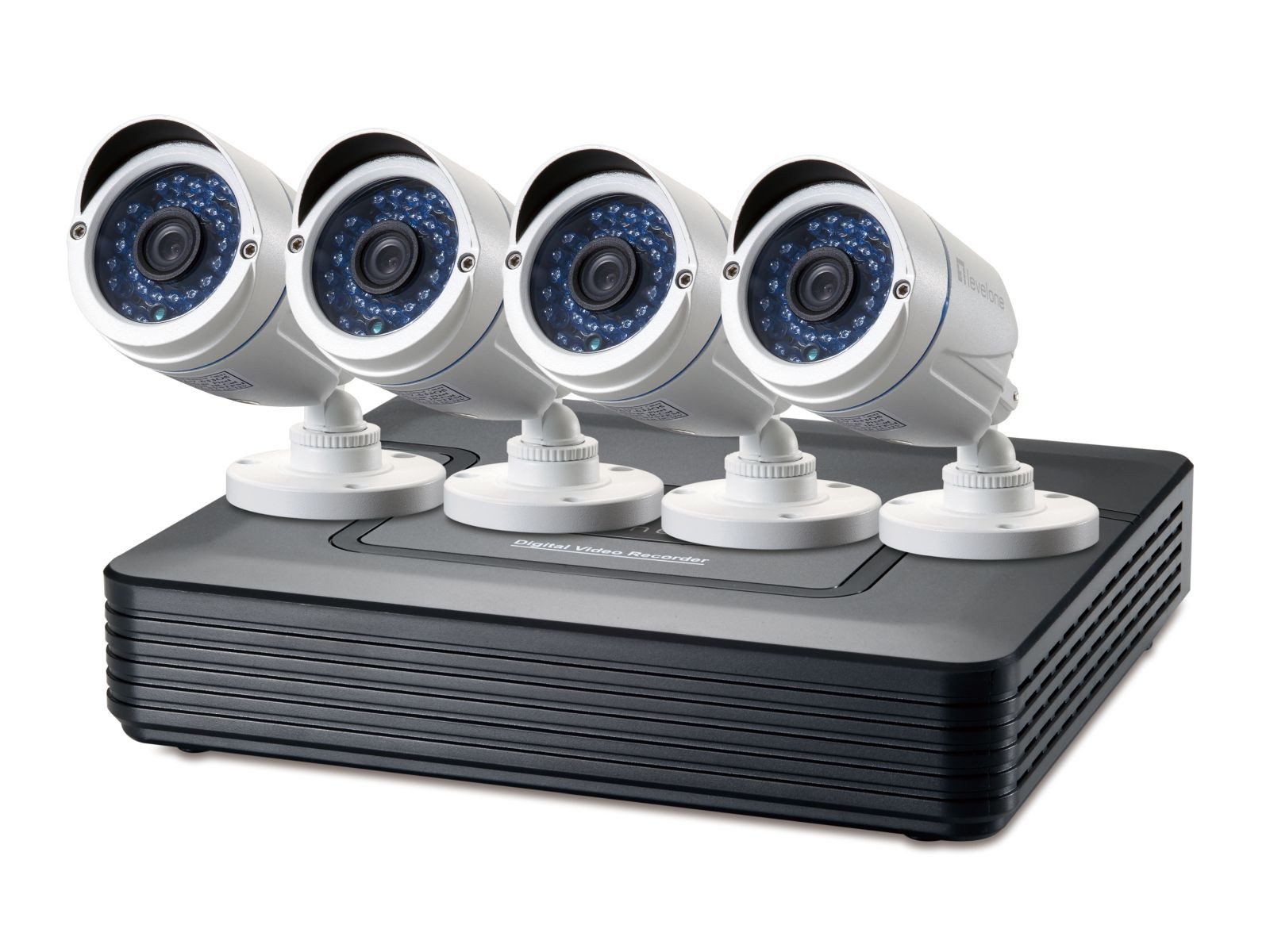Levelone Überwachungskamera DSK-8001 - DVR + Kamera(s) - verkabelt (LAN)