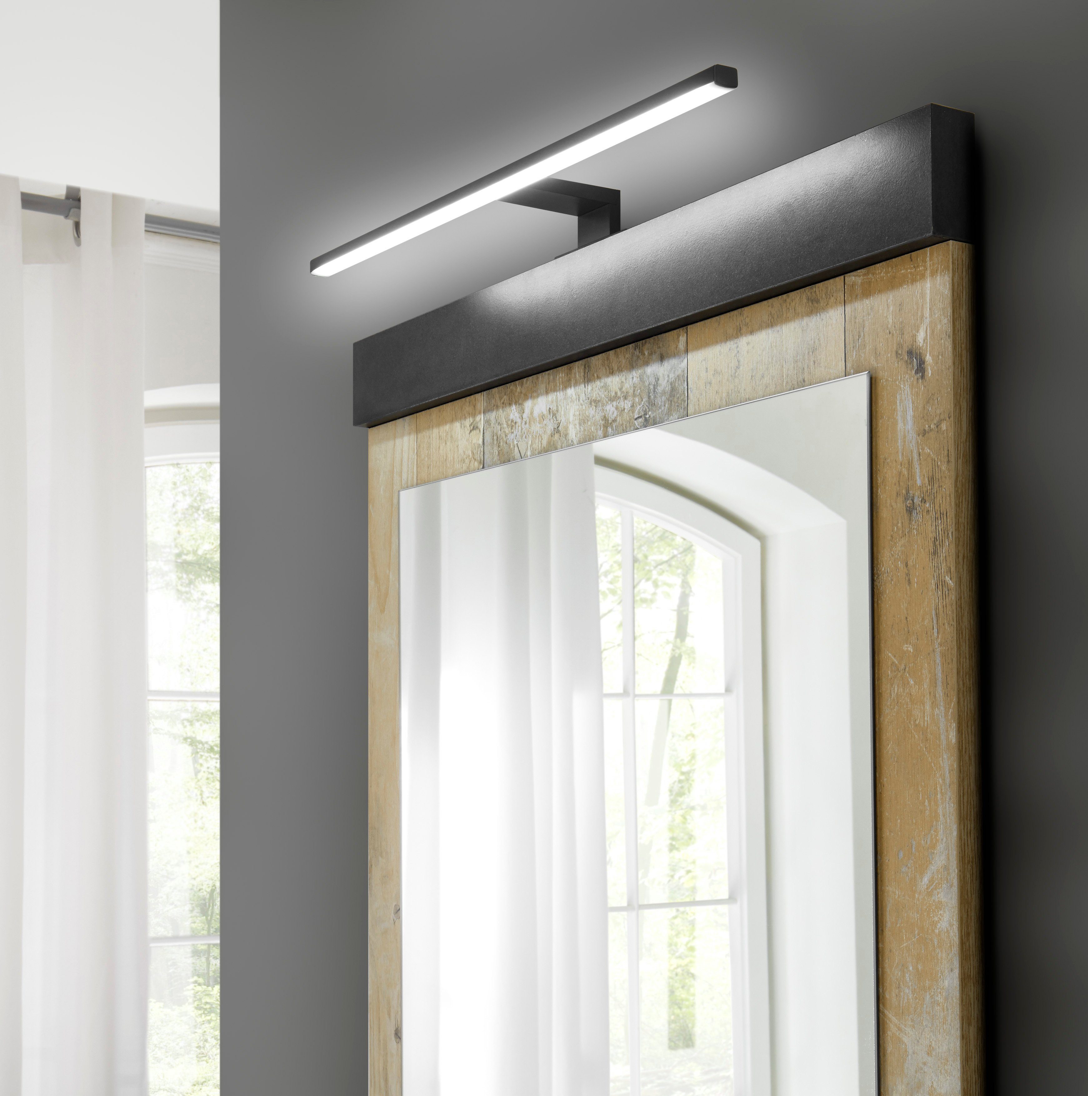 LED-Beleuchtung Spiegel mit Dekor affaire Old (1-St), Home Badspiegel Style SHERWOOD hell