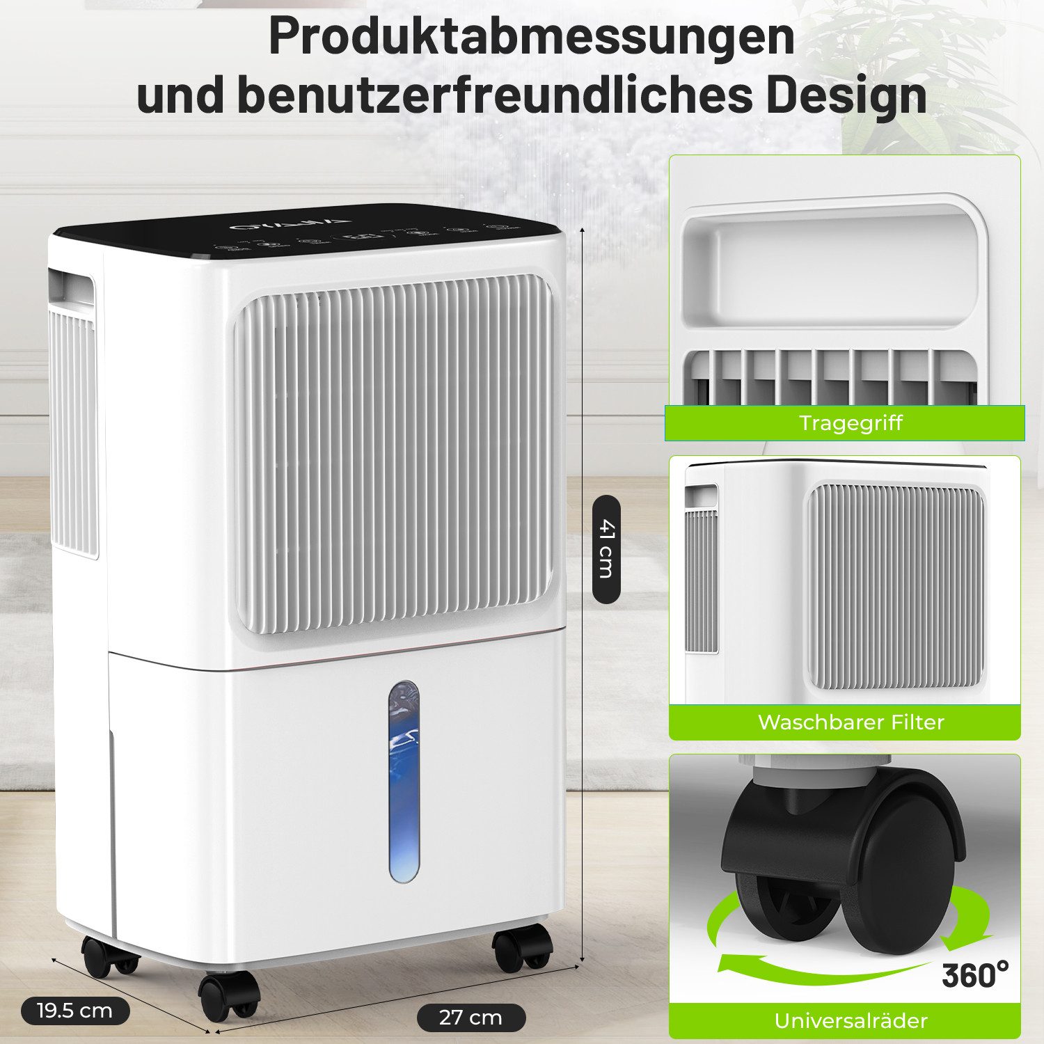oyajia Luftentfeuchter Luftentfeuchter 12L/24h 16L/24h 20L/24h günstig online kaufen