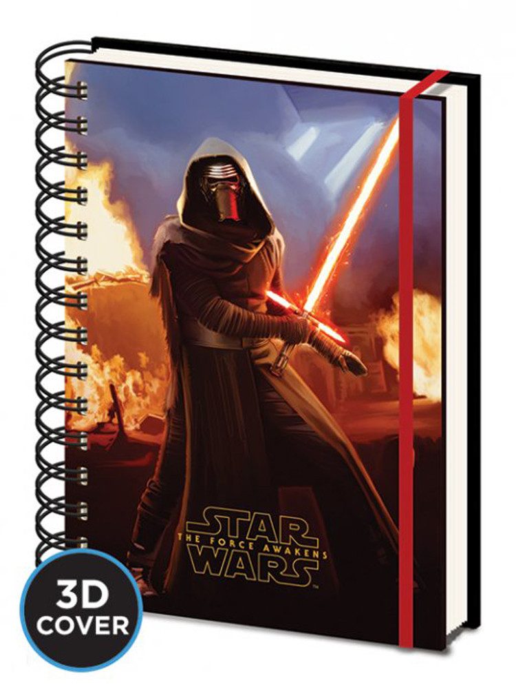 Notizbuch Star Wars - Premium Notizbücher - EP7 Kylo Ren 3D Cover