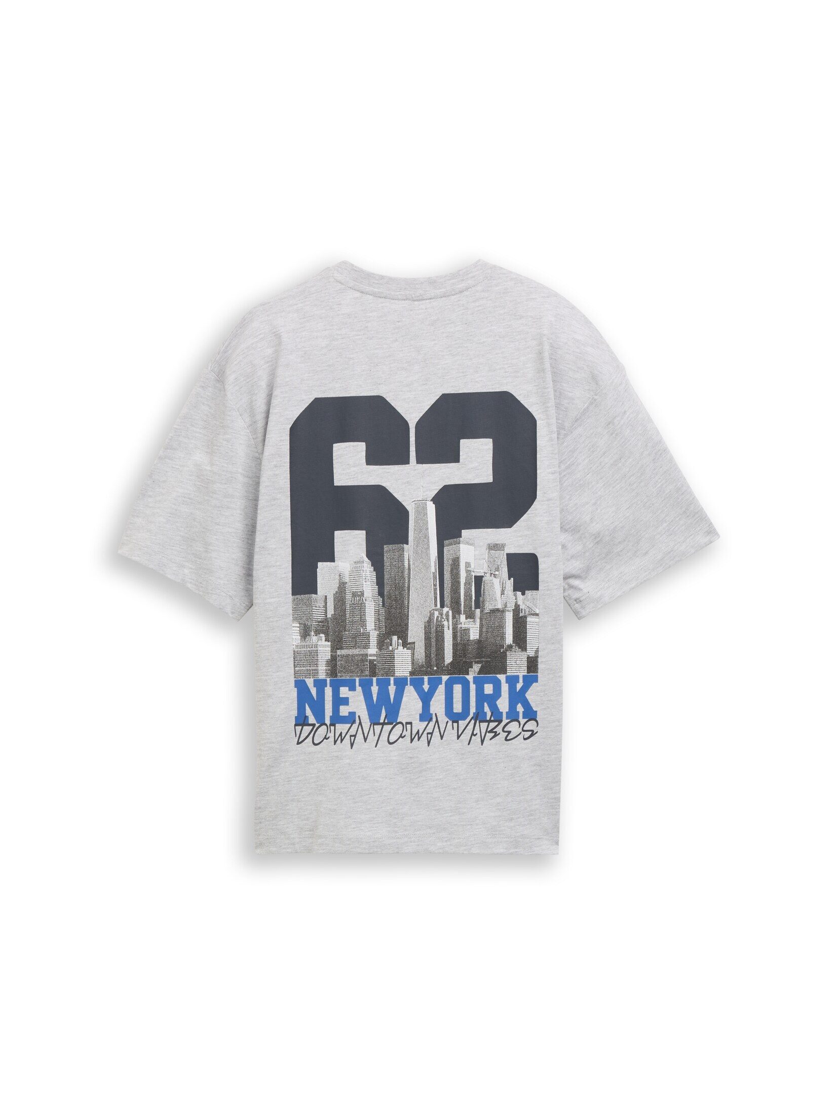 TOM TAILOR T-Shirt T-Shirt (im Einserpack) Oversize T-Shirt mit Foto-Rückenprint
