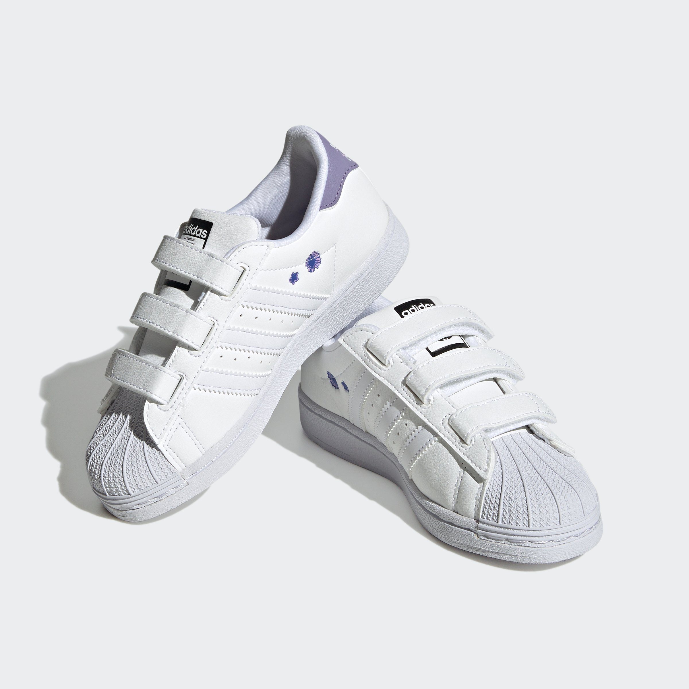 adidas Originals SUPERSTAR Sneaker mit Klettverschluss, Einlegesohle mit  Adifit Längenmessung für die Auswahl der richtigen Größe