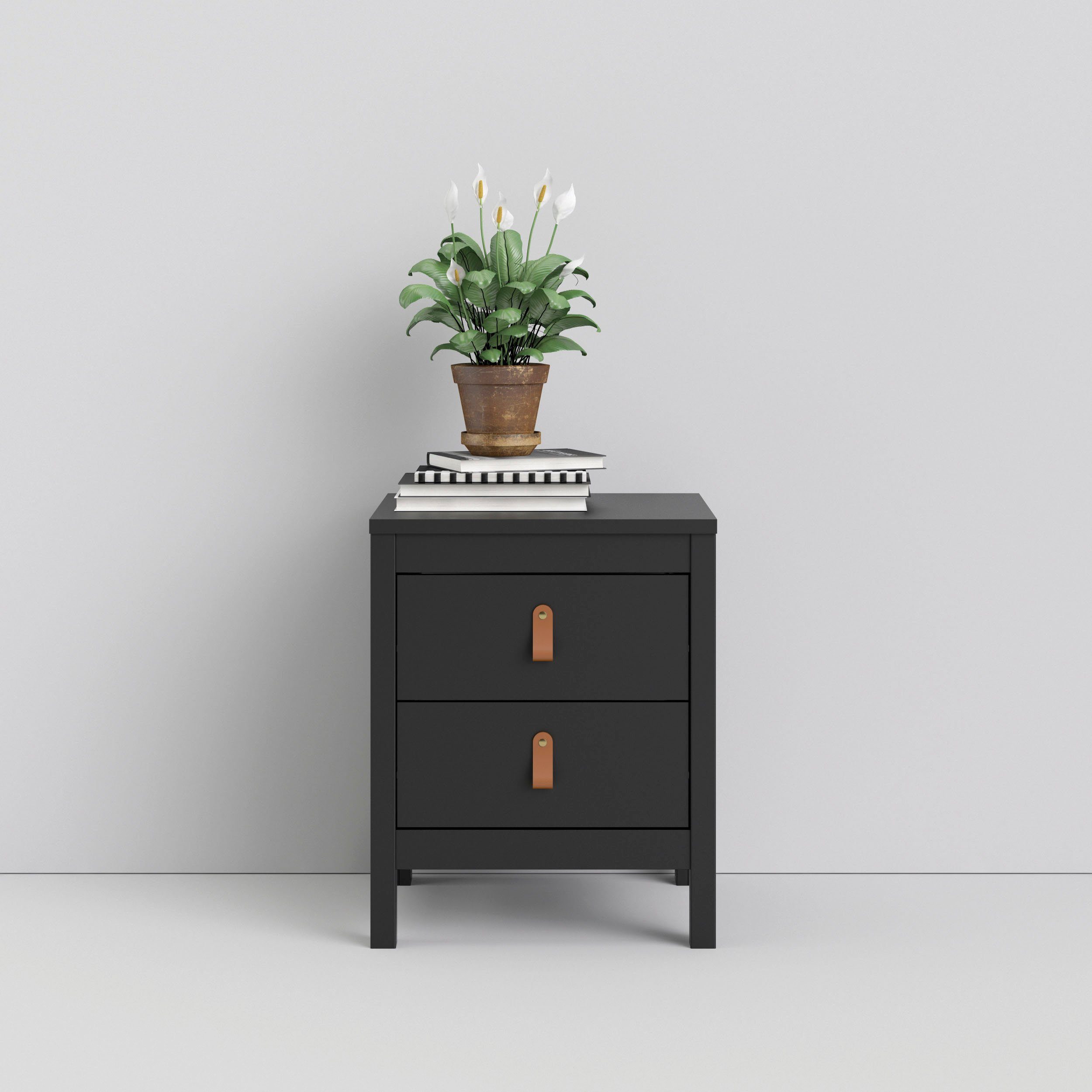 Home affaire Nachttisch Nachtkommode, Nachtschrank, Beistelltisch, mit 2 Sc günstig online kaufen