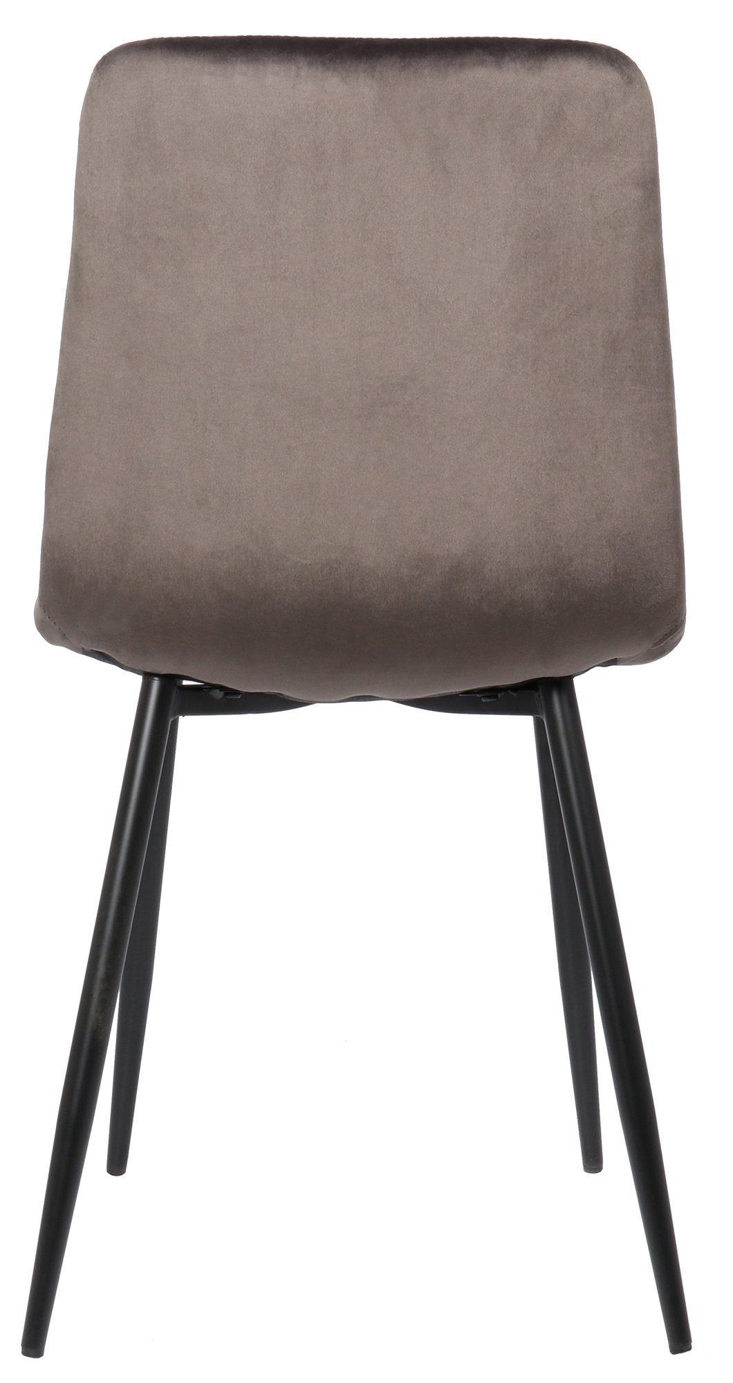 (Küchenstuhl - - grau Polsterstuhl), Wohnzimmerstuhl - Sitzfläche Esszimmerstuhl Esstischstuhl mit Konferenzstuhl - gepolsterter Metall Sitzfläche: - TPFLiving schwarz Samt Till Gestell: hochwertig