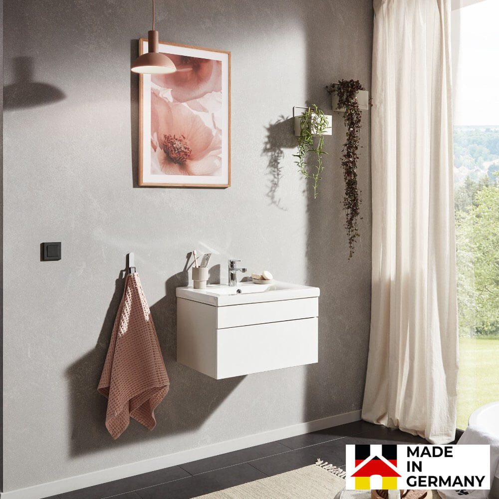 HOME DELUXE Badmöbel-Set WANGEROOGE - 60cm / 80 cm, (1-ST. bis 2 teilig), Badschrank, Badmöbel, Waschbeckenunterschrank