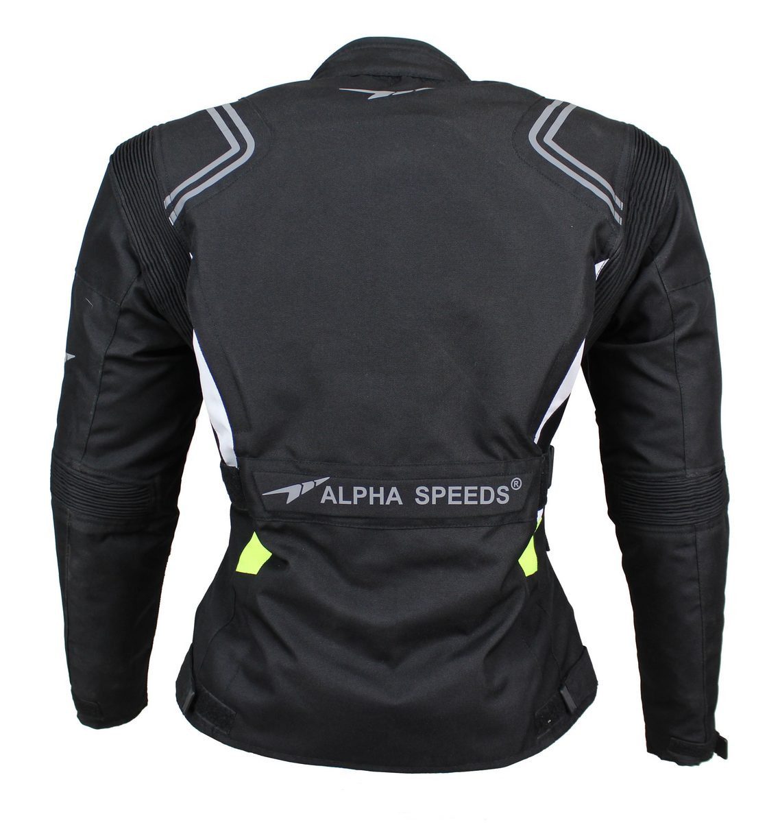 Alpha Speeds Motorradjacke Damen Motorrad Textil Jacke Biker wasserdicht Jacke mit Protektoren (Innenjacke ist trennbar: All Season) Reflektierende Elemente, SL – Bild 3 von 5