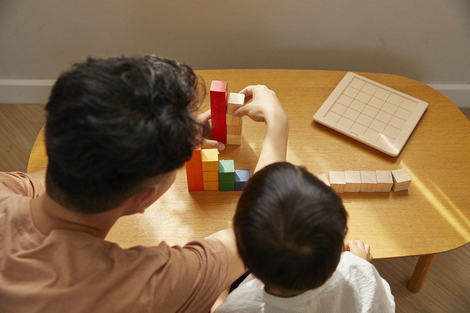 Plantoys Lernspielzeug Zählklötze bunt Unit Link