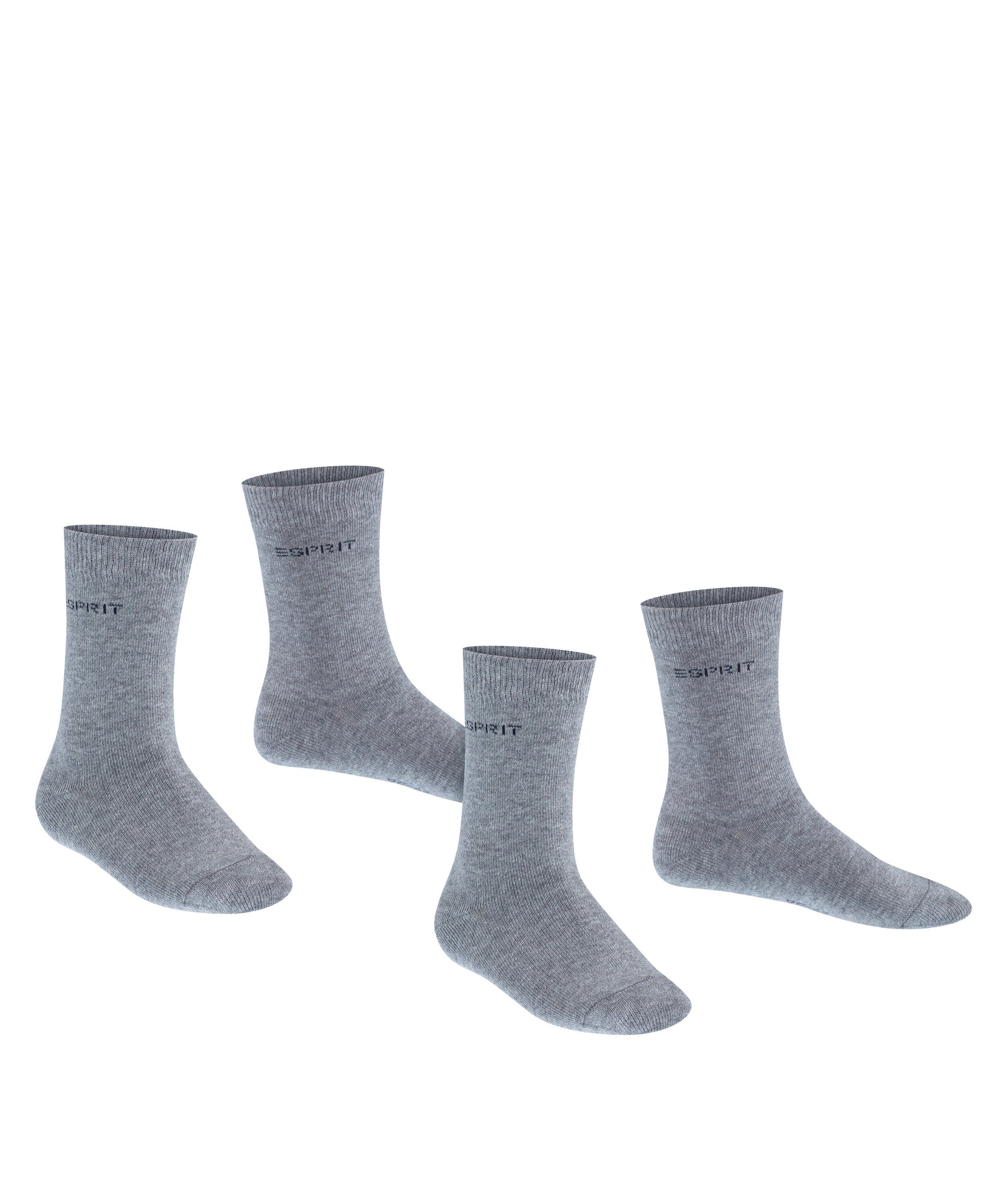 Esprit Socken Logo light greymel. (2-Paar) Foot 2-Pack (3390)