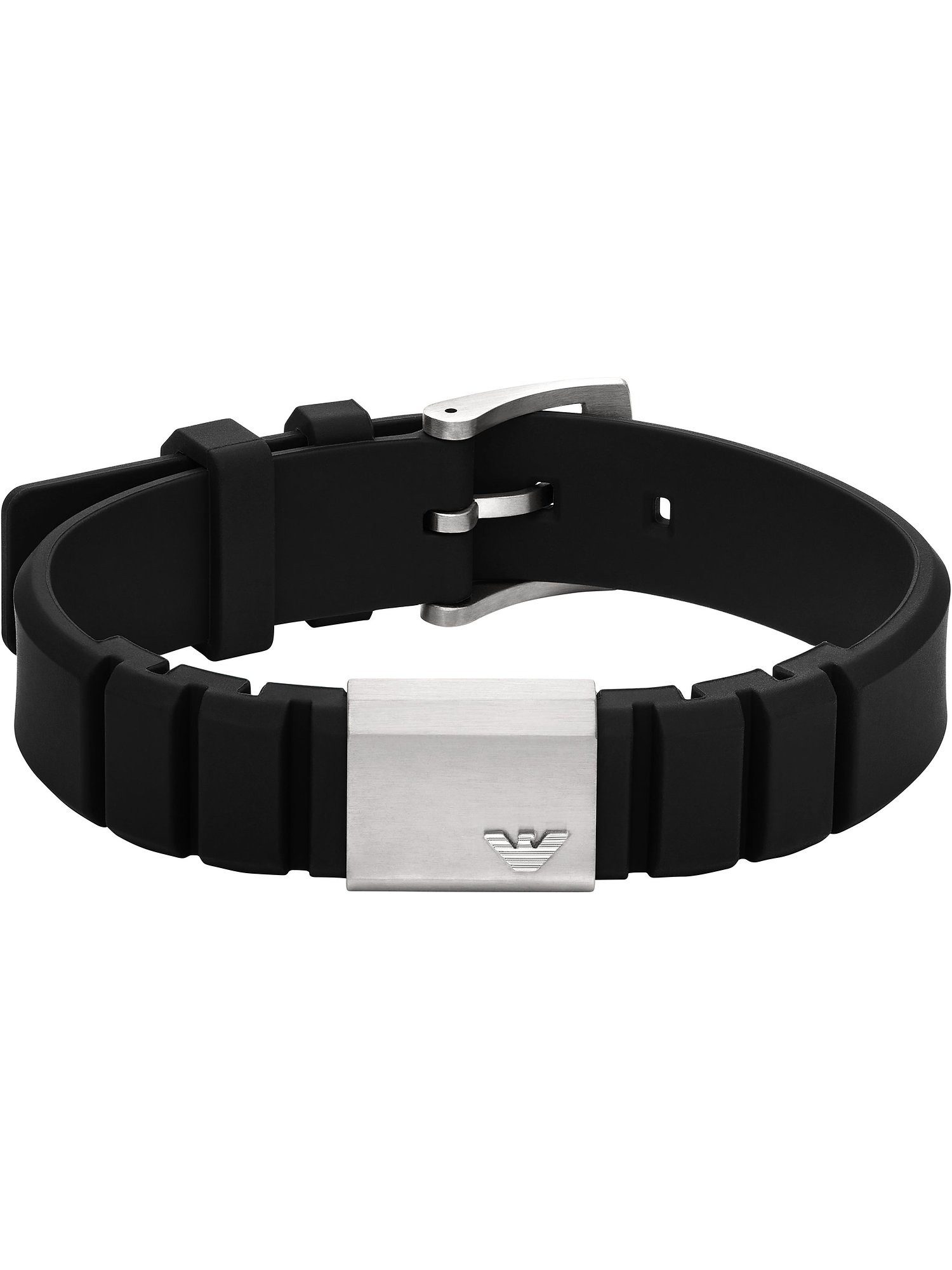 Armband Emporio Armani Herren-Armband Silikon, Edelstahl