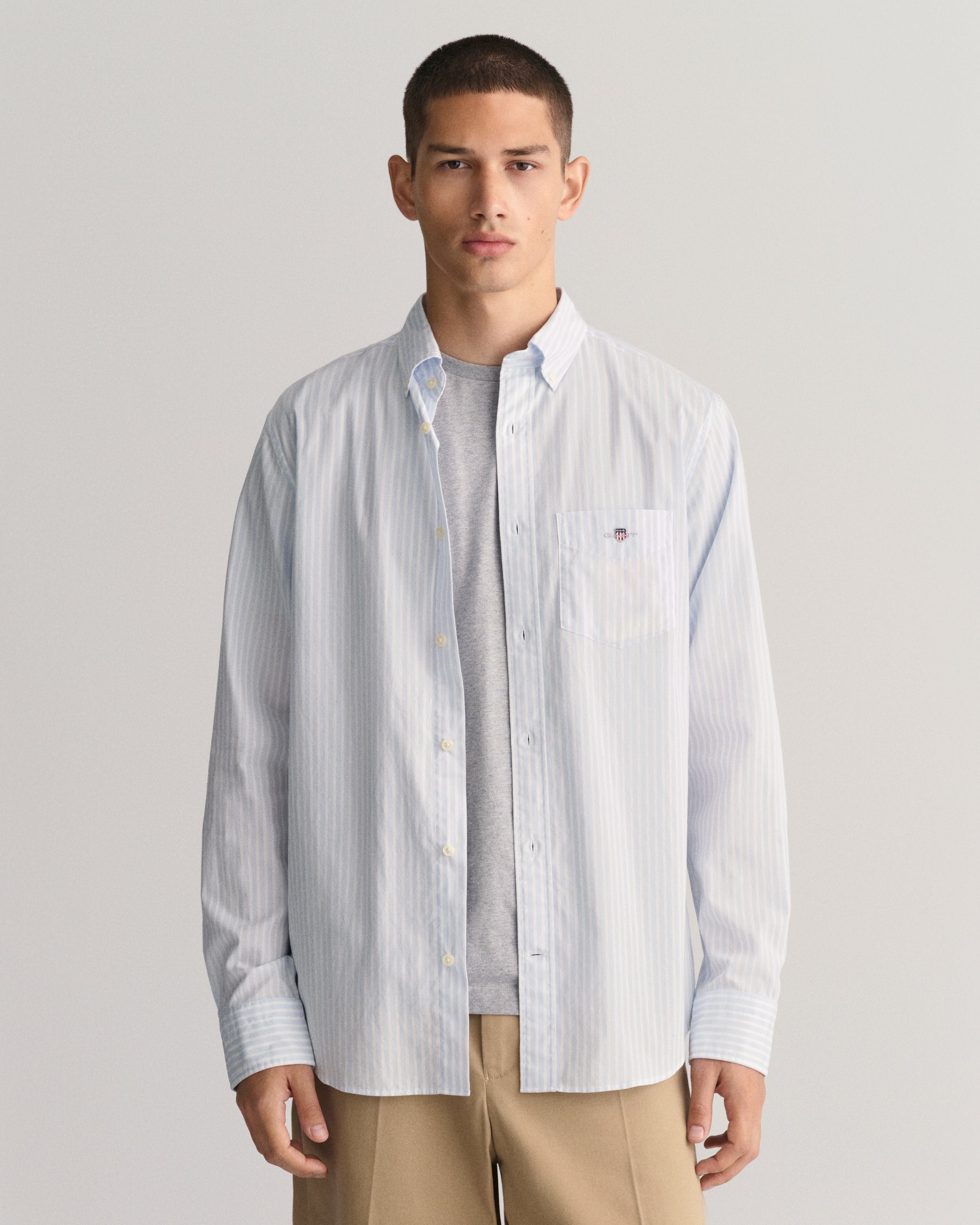 Langarmhemd REG POPLIN STRIPE SHIRT