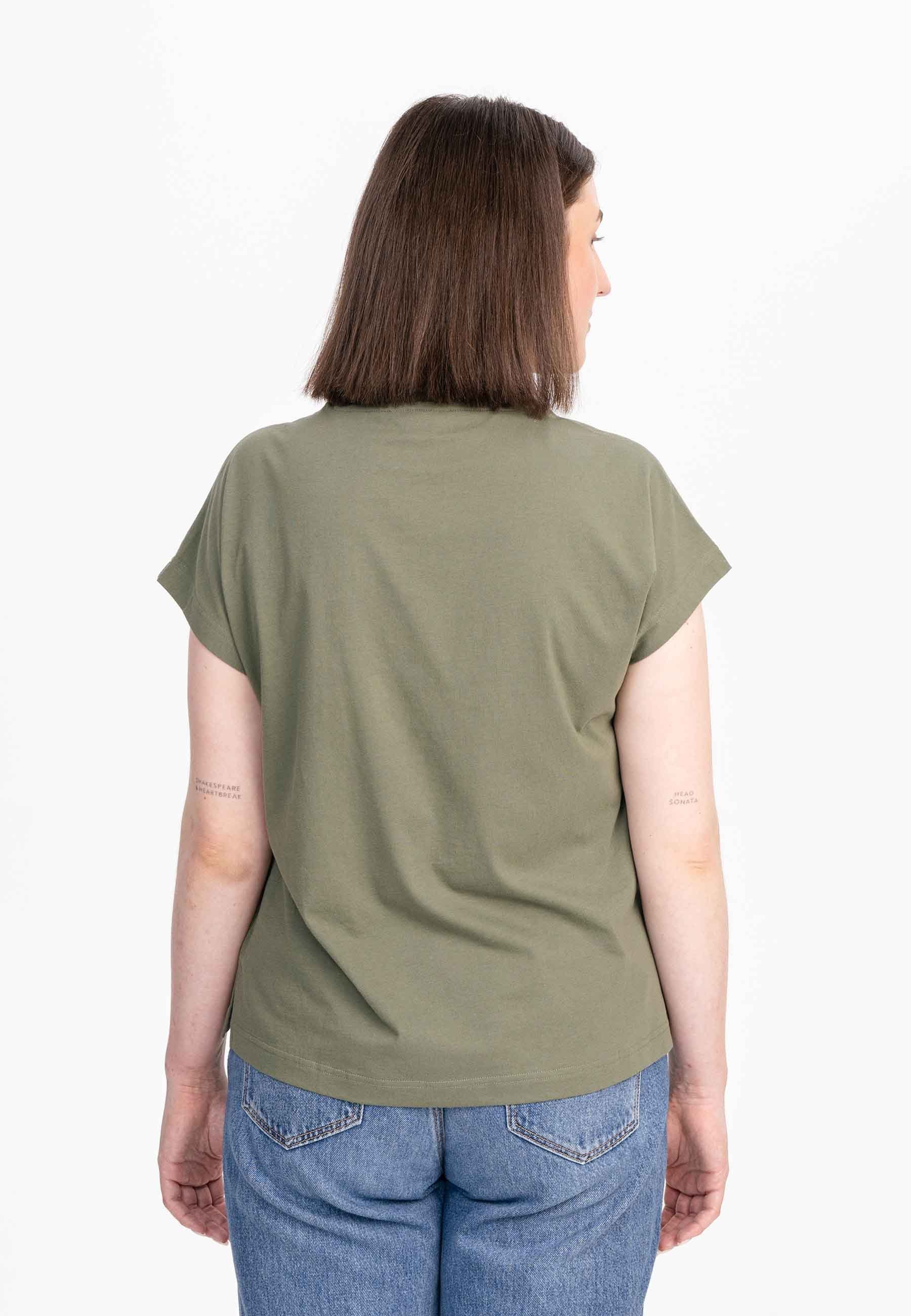 MELA Kurzarmshirt T-Shirt MADHU Fein gerippter günstig online kaufen