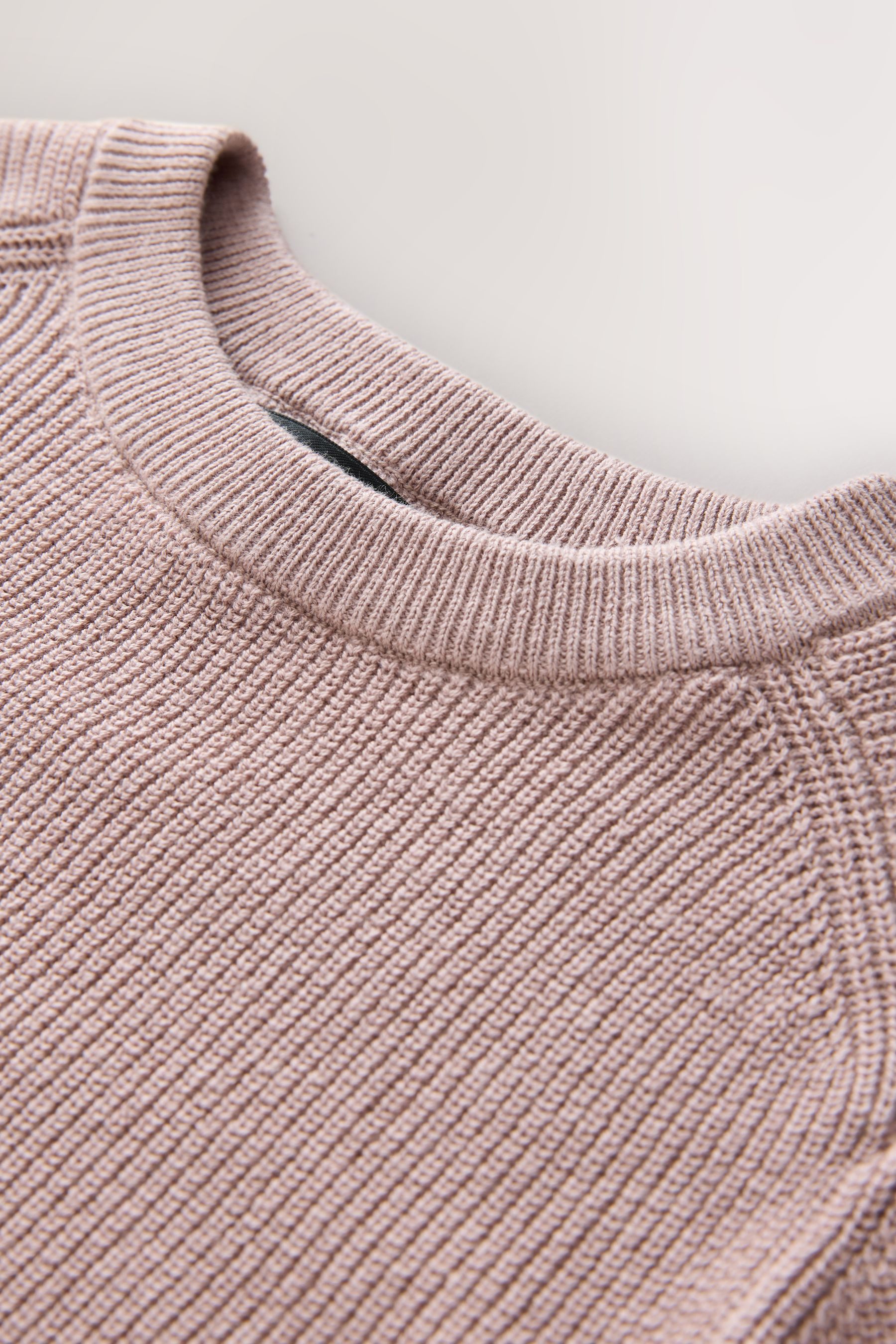 Next Rundhalspullover Strickpullover mit Rundhalsausschnitt ohne Hirsch (1-tlg)