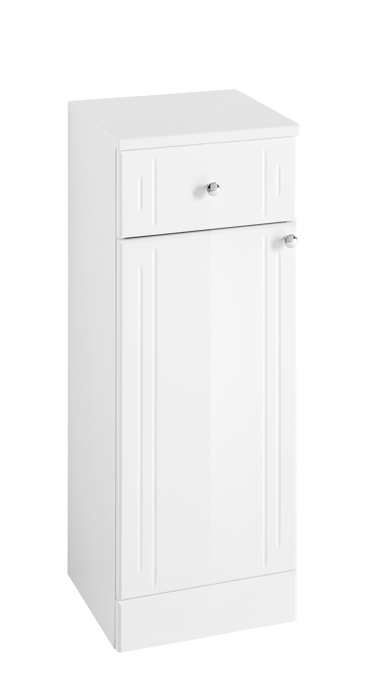 PELIPAL Unterschrank in Weiß hochglanz mit einer Schublade und einer Tür (BxHxT: 32,5x85,4x33 cm)