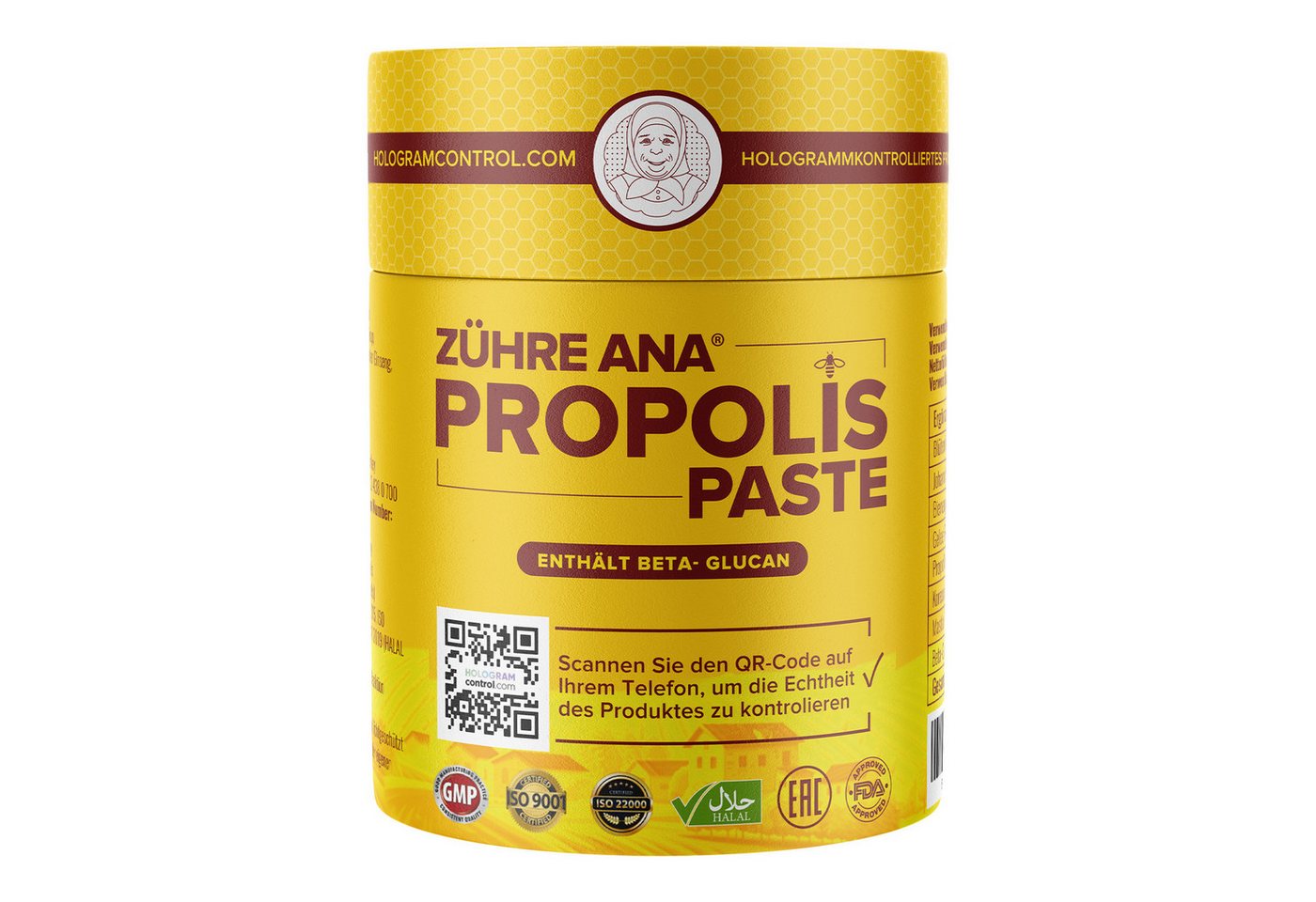 Zühre Ana® Propolis Paste – Natürliches Gelée Royale Paste Paste, 240 g, Propolis-Paste – 100 % natürlich! Bienenmilch.