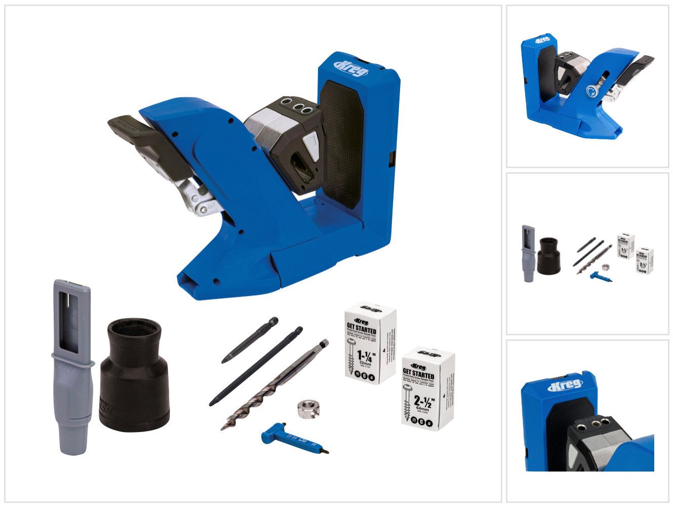Kreg Klemmen Pocket Hole Jig 720 Taschenloch Bohrschablone (KPHJ720) + Stufenboh