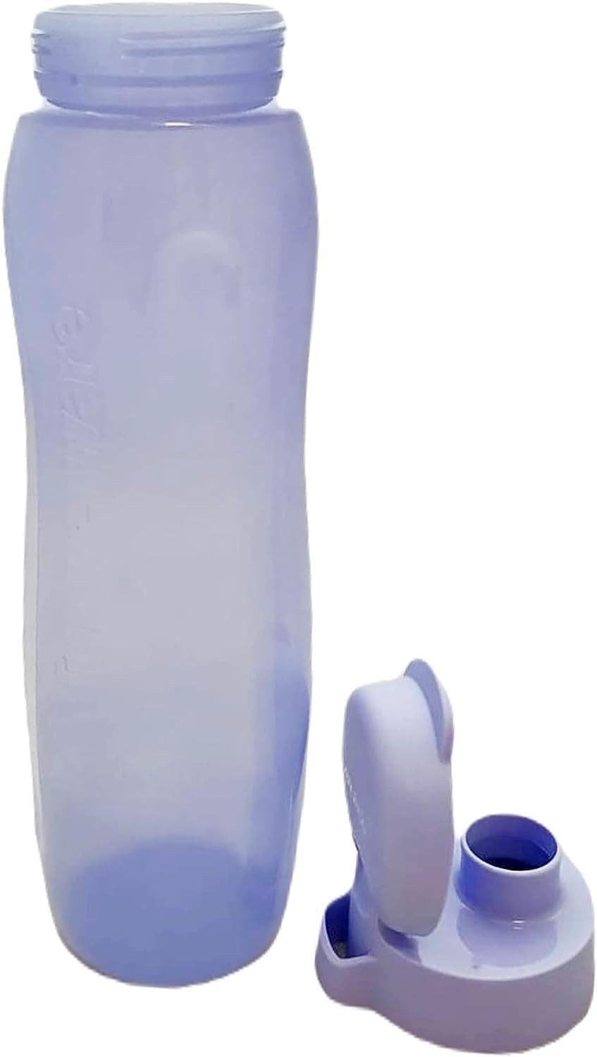 TUPPERWARE Trinkflasche Tupperware EcoEasy schmale Trinkflasche 750ml in lila