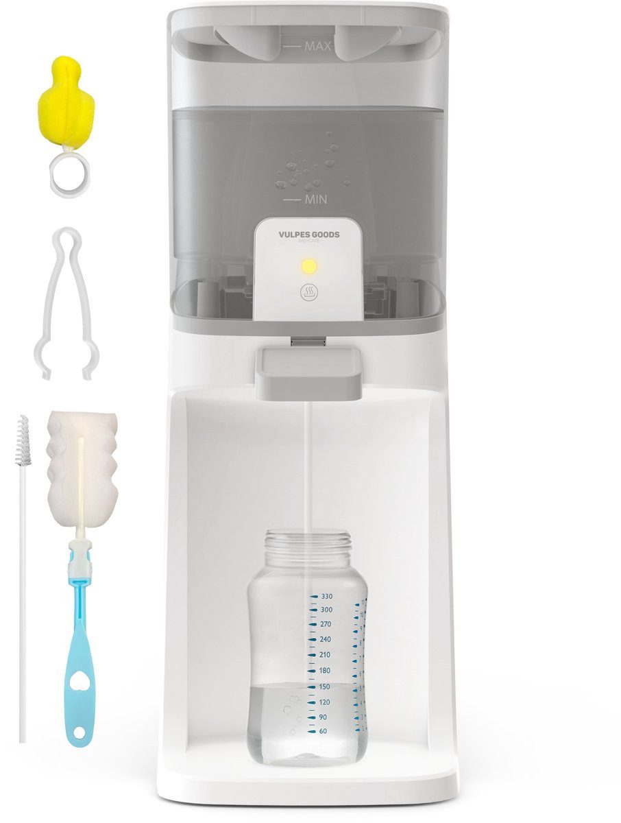 Vulpes Goods Heißwasserspender Für Babynahrung mit Temperaturwahl, 1.6 l, 200 W, drei Temperaturstufen und Zapfhebel