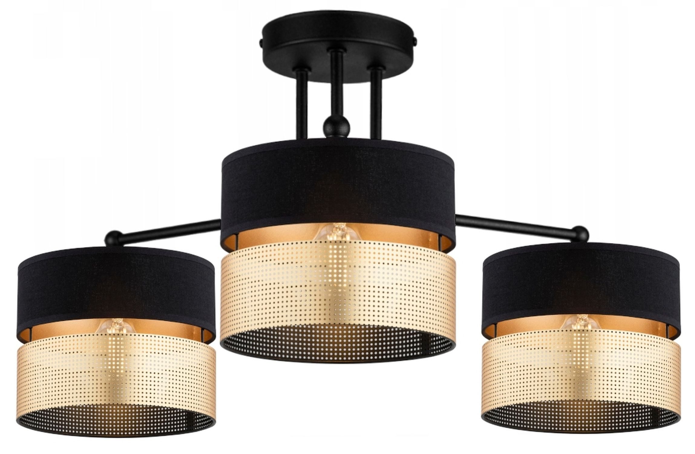 Licht-Erlebnisse Deckenleuchte TARO, ohne Leuchtmittel, E27 60 cm breit Modern