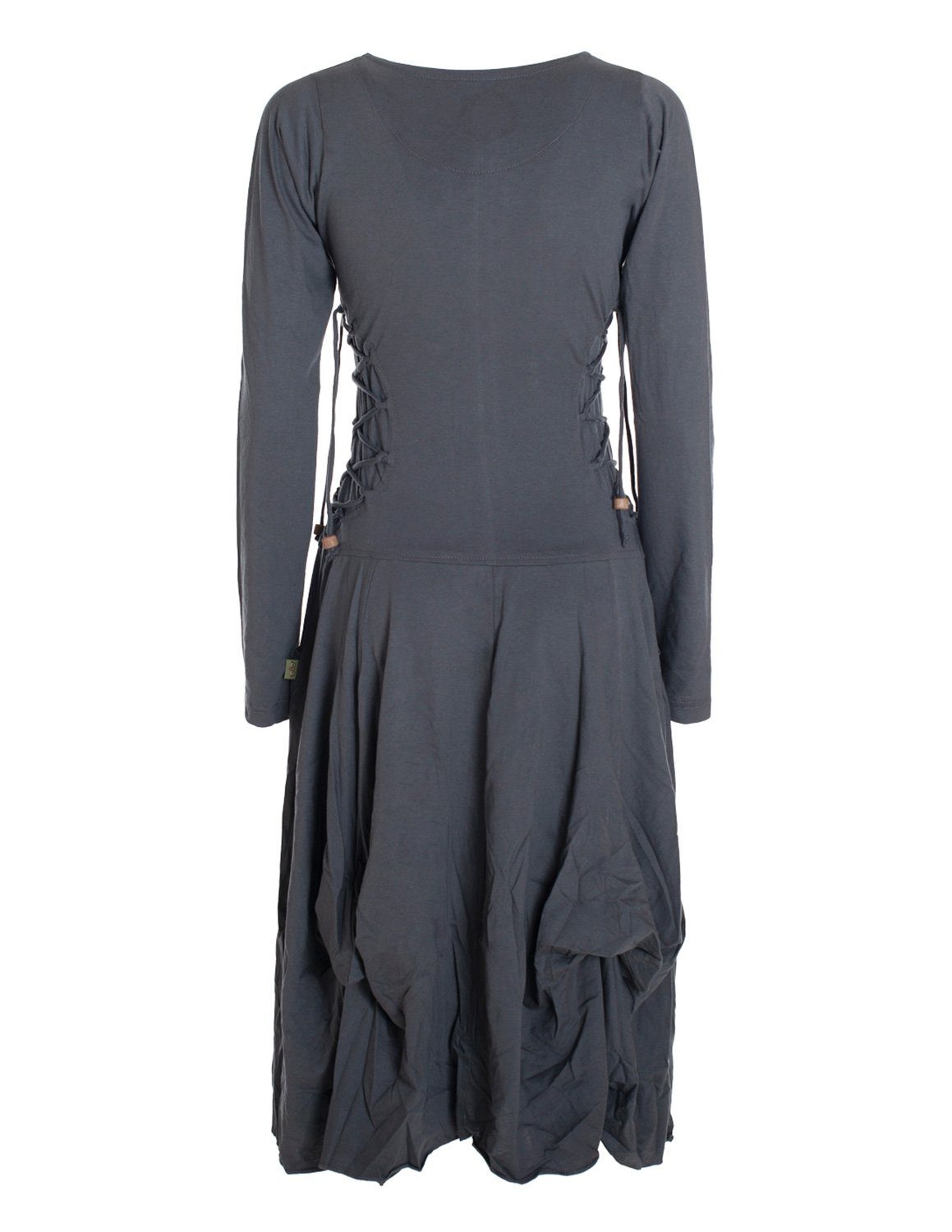 Vishes Midikleid Langes Langarm Bio Ballonkleid günstig online kaufen
