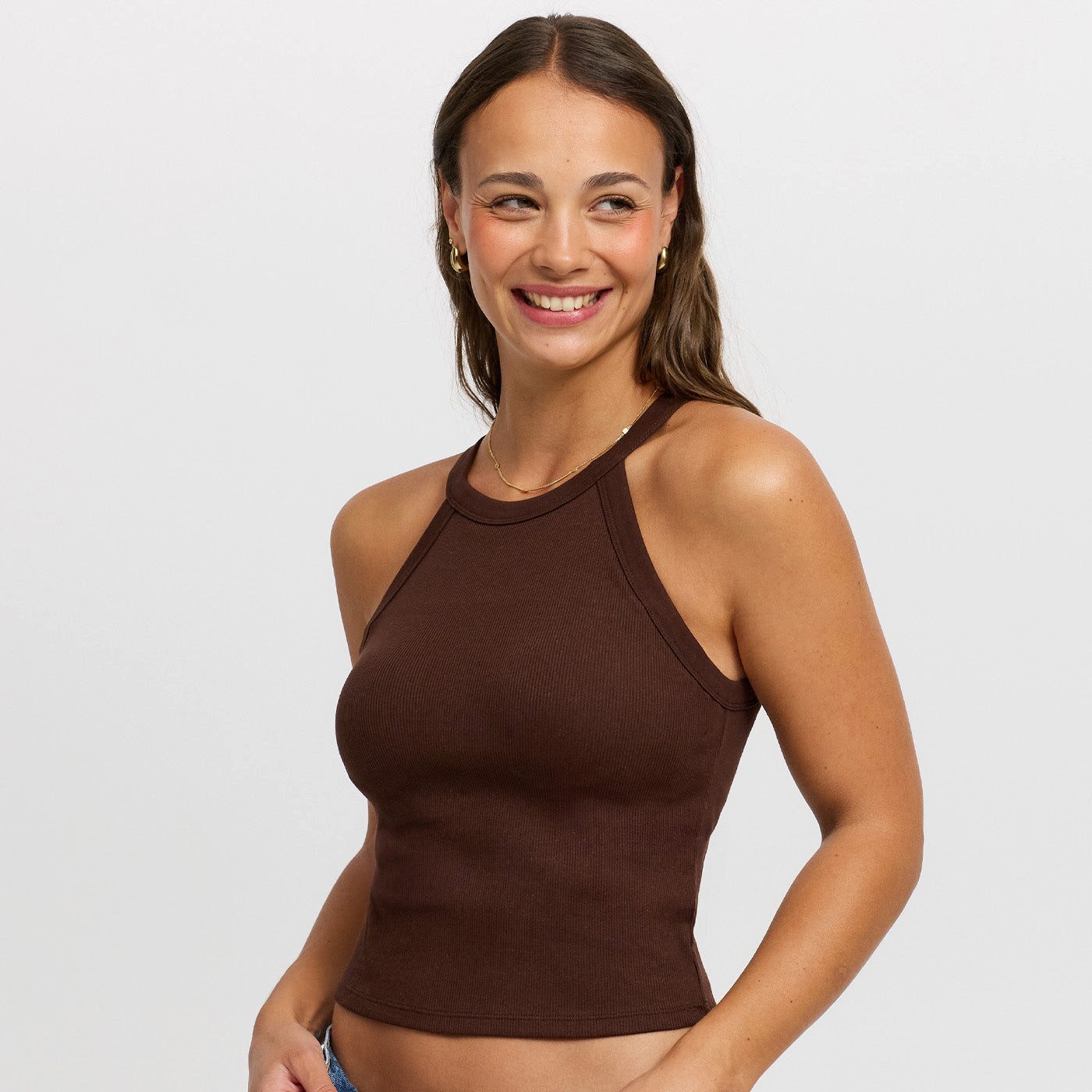 cfab BH-Hemd Neckholder Bratop-Ash Brown-3XL (1-tlg)