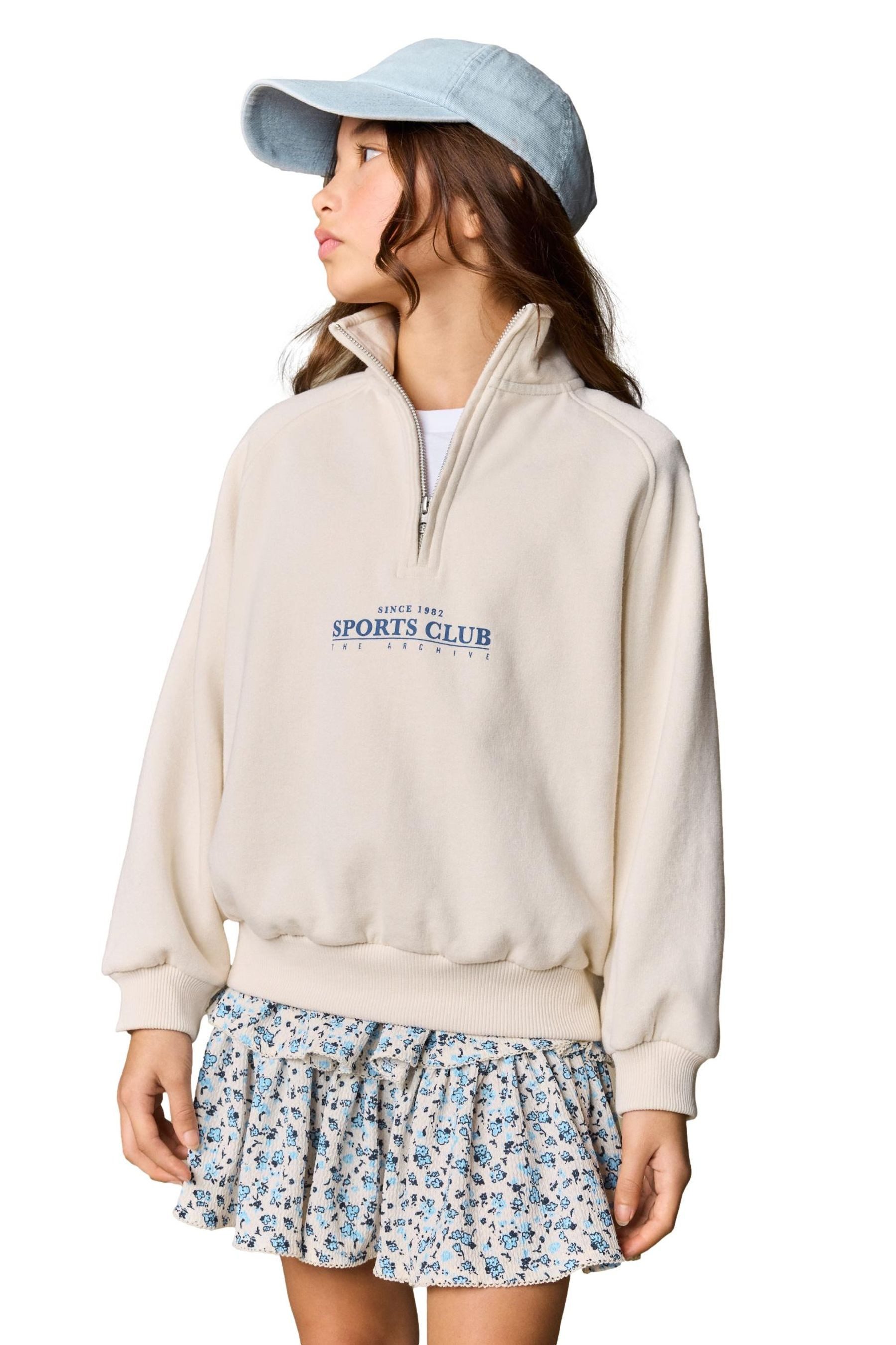 Next Sweater Sweatshirt mit halblangem Reißverschluss (1-tlg)