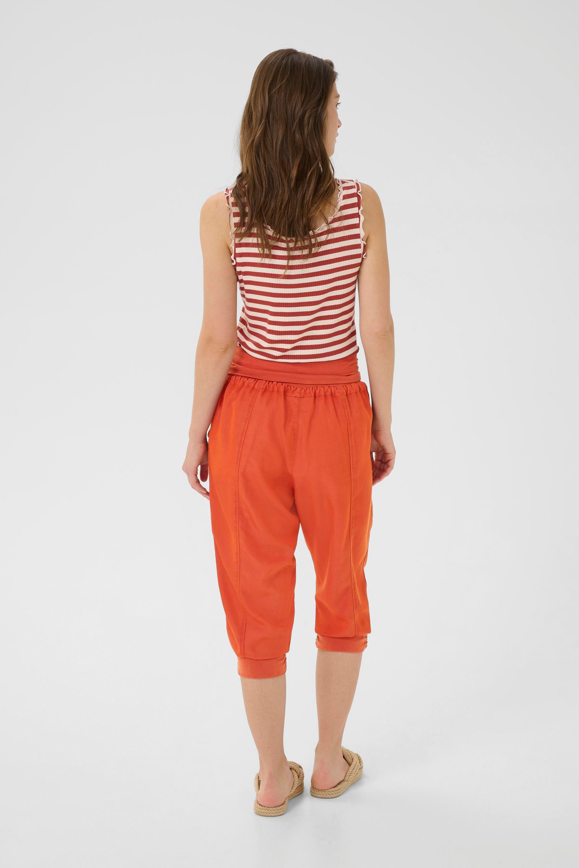 Cream Stoffhose Casual Hose CRLinee