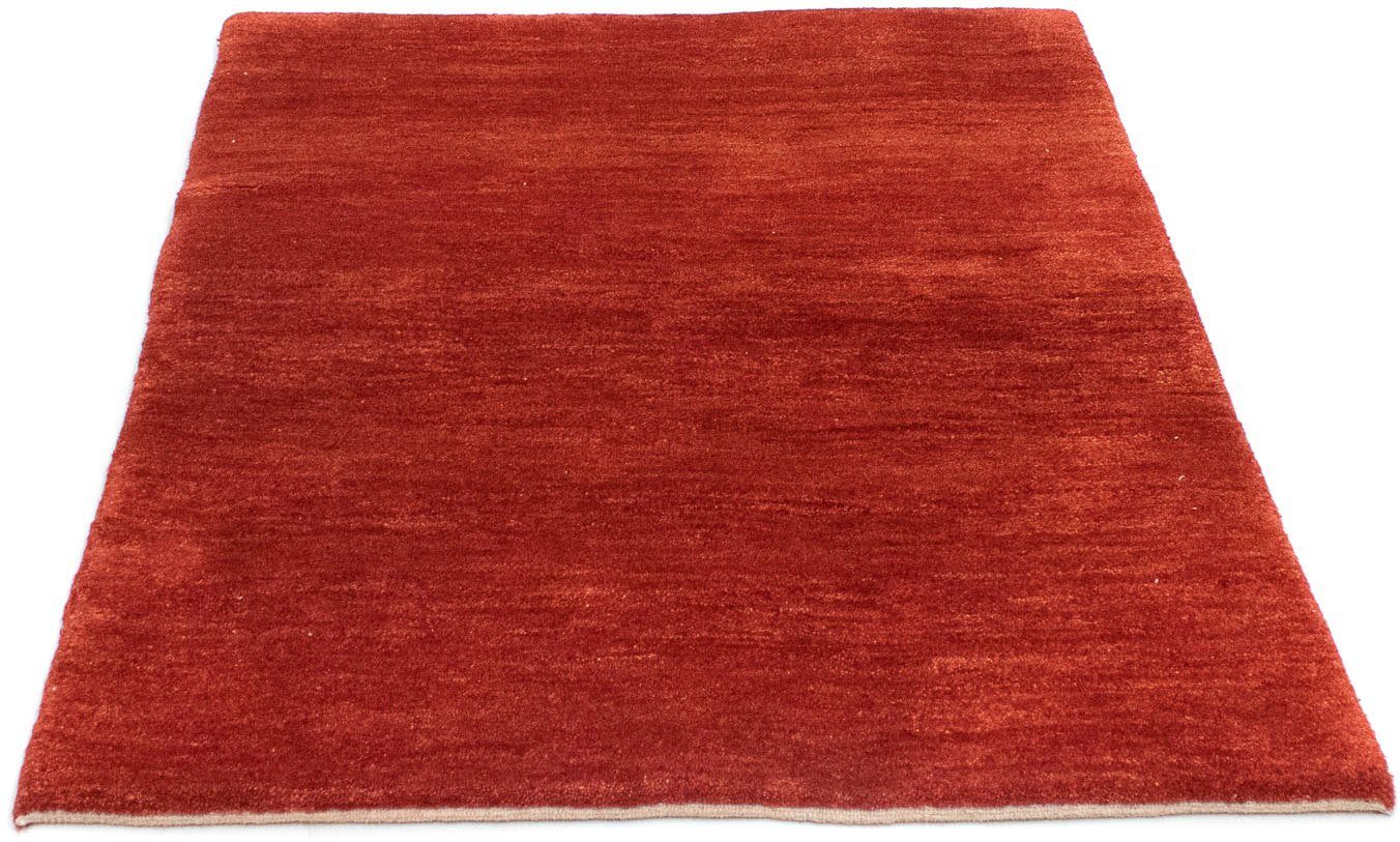 Wollteppich Gabbeh Höhe: mm, morgenland, Teppich rot, 18 rechteckig, handgeknüpft handgeknüpft