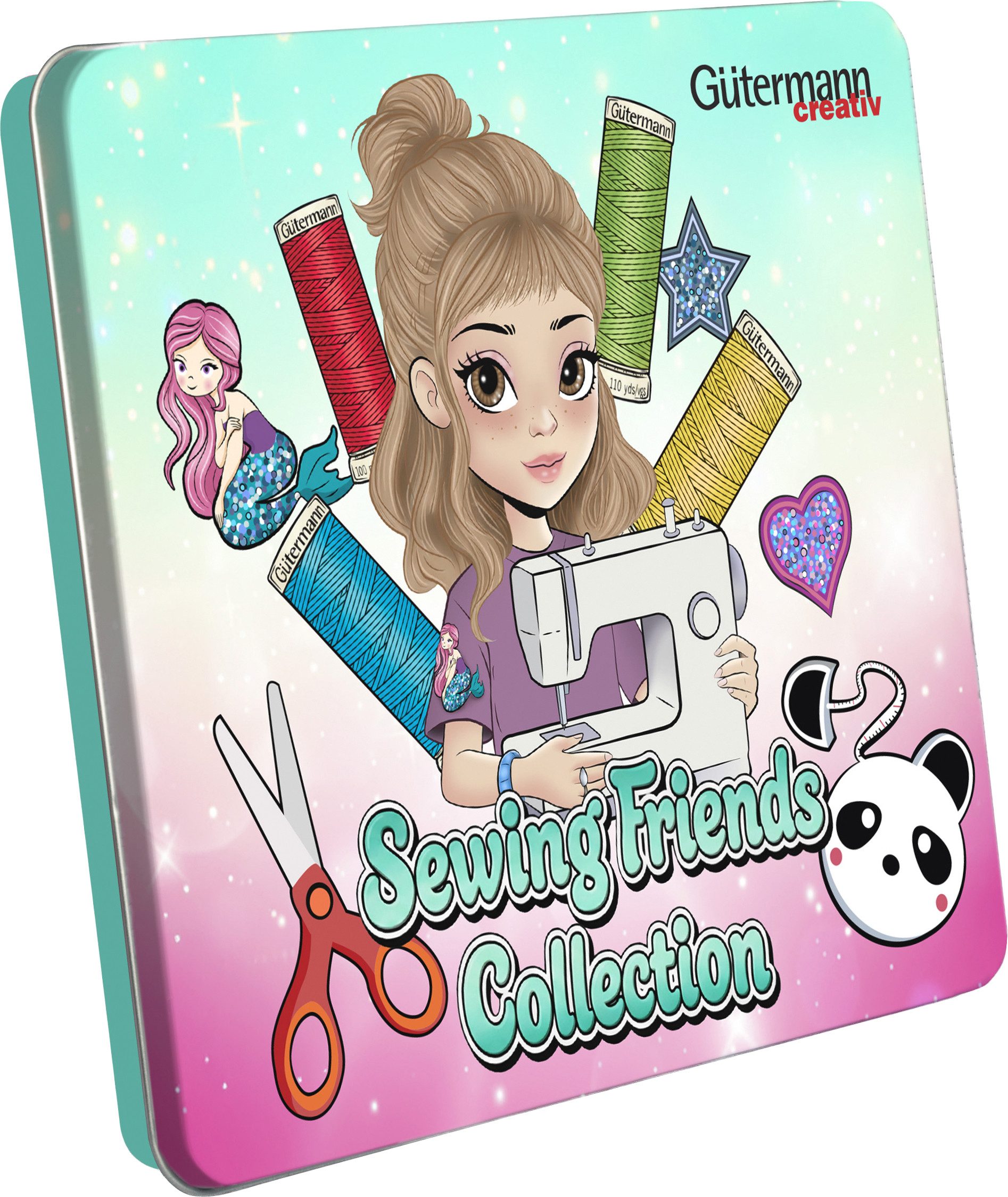 Gütermann Kreativset Sewing Friends Collection Box, 15 x 100 m