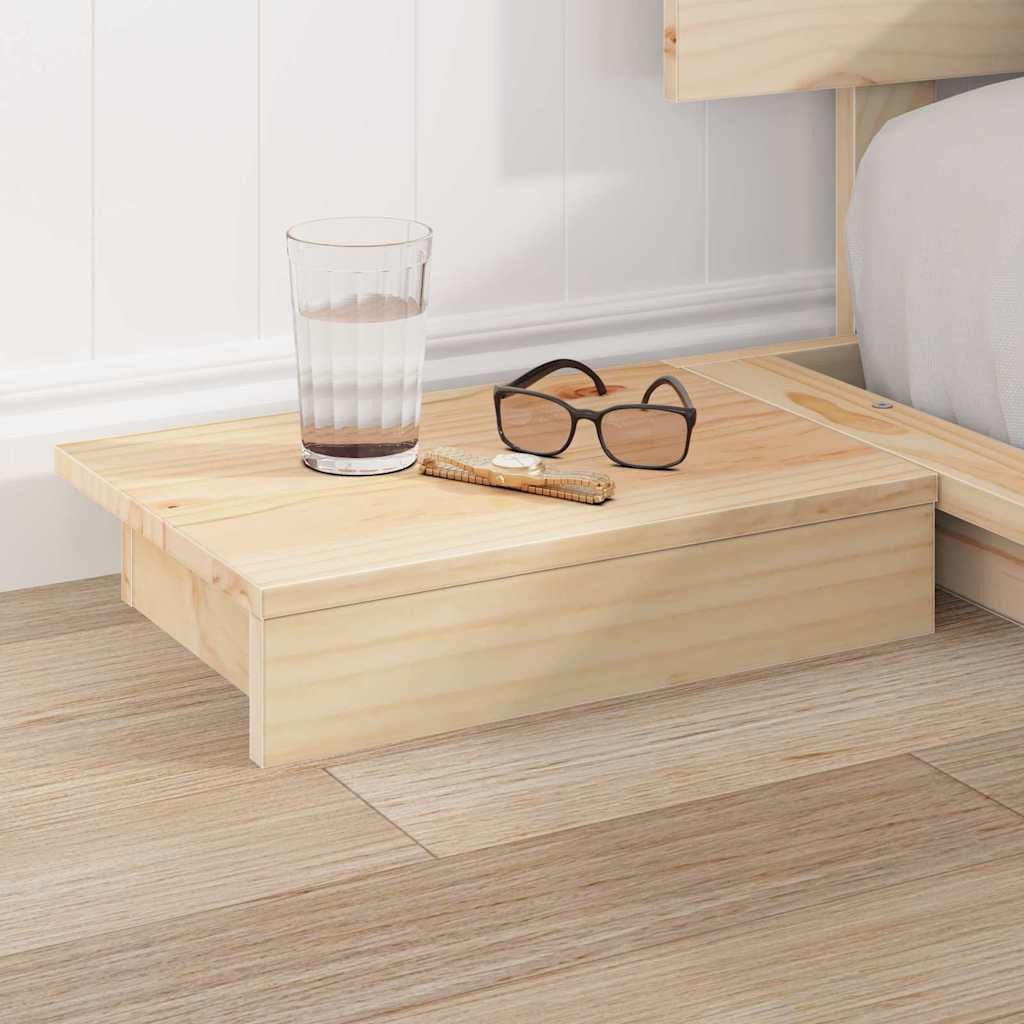 vidaXL Bett Bettgestell Braun 200 x 200 cm Holz (1-tlg)