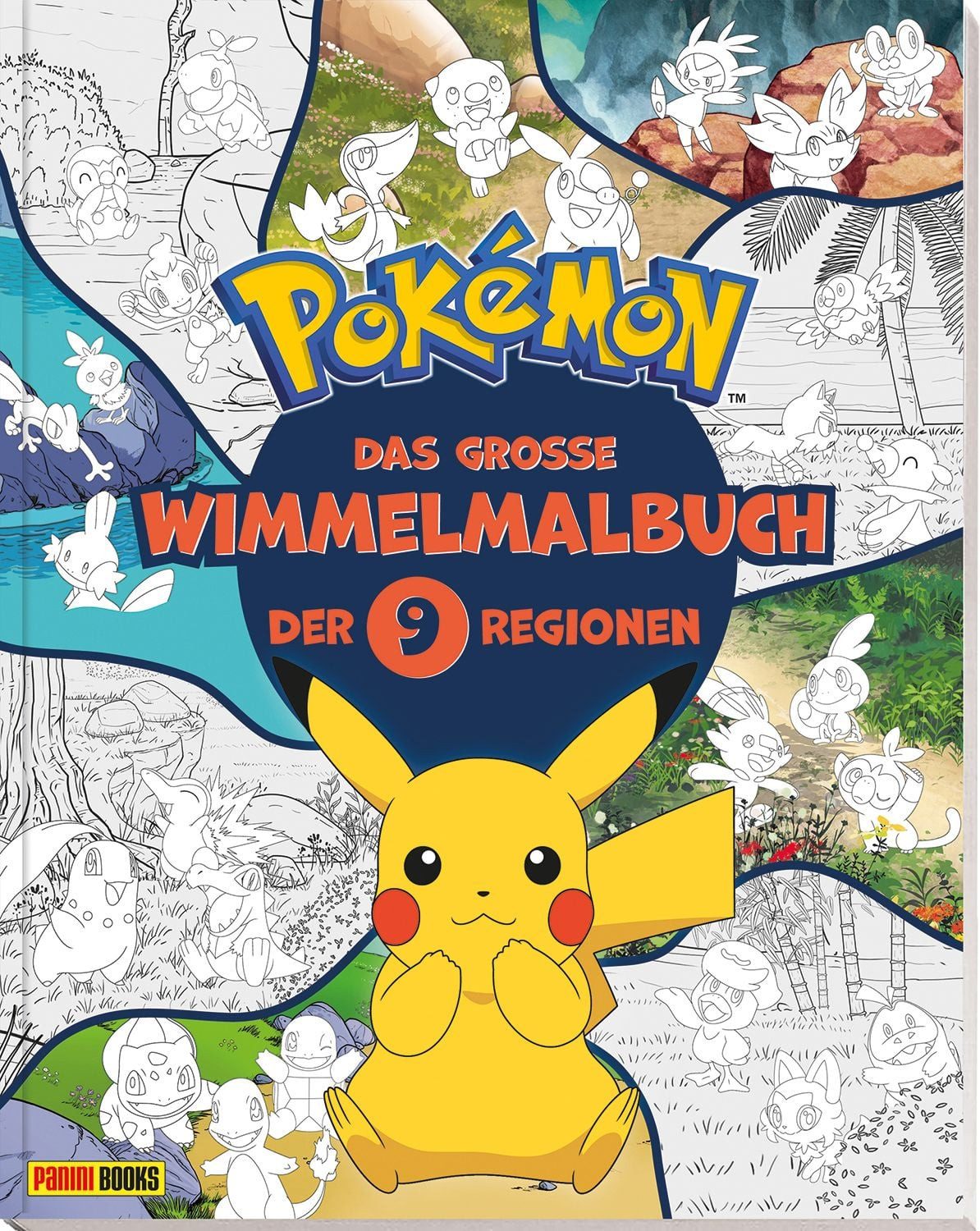 Pokémon: Das große Wimmelmalbuch der 9 Regionen / Pokémon, Panini