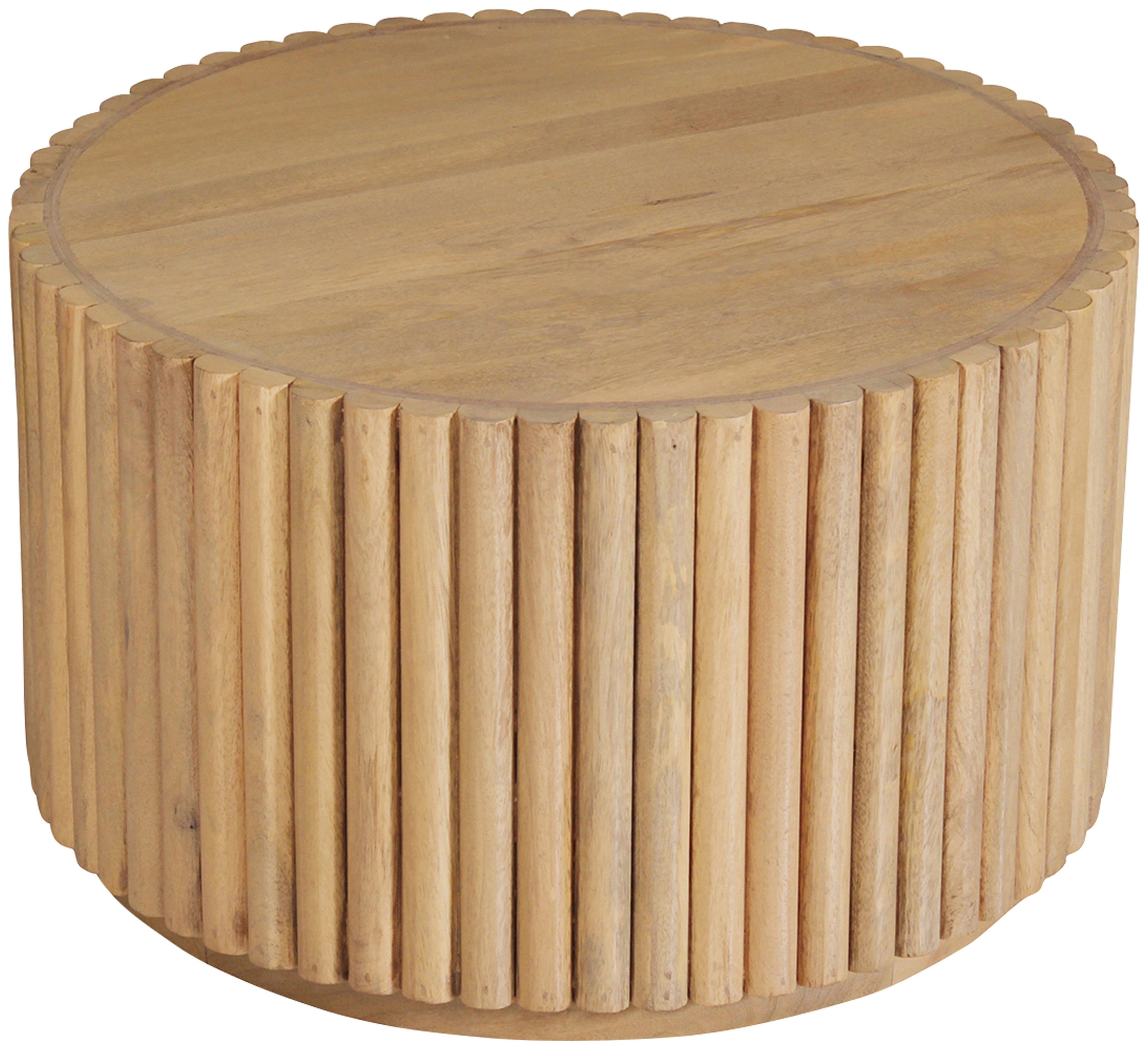 TOM TAILOR HOME Couchtisch T-RIBBED SIDE TABLE LARGE, im extravaganten Ribbed-Look