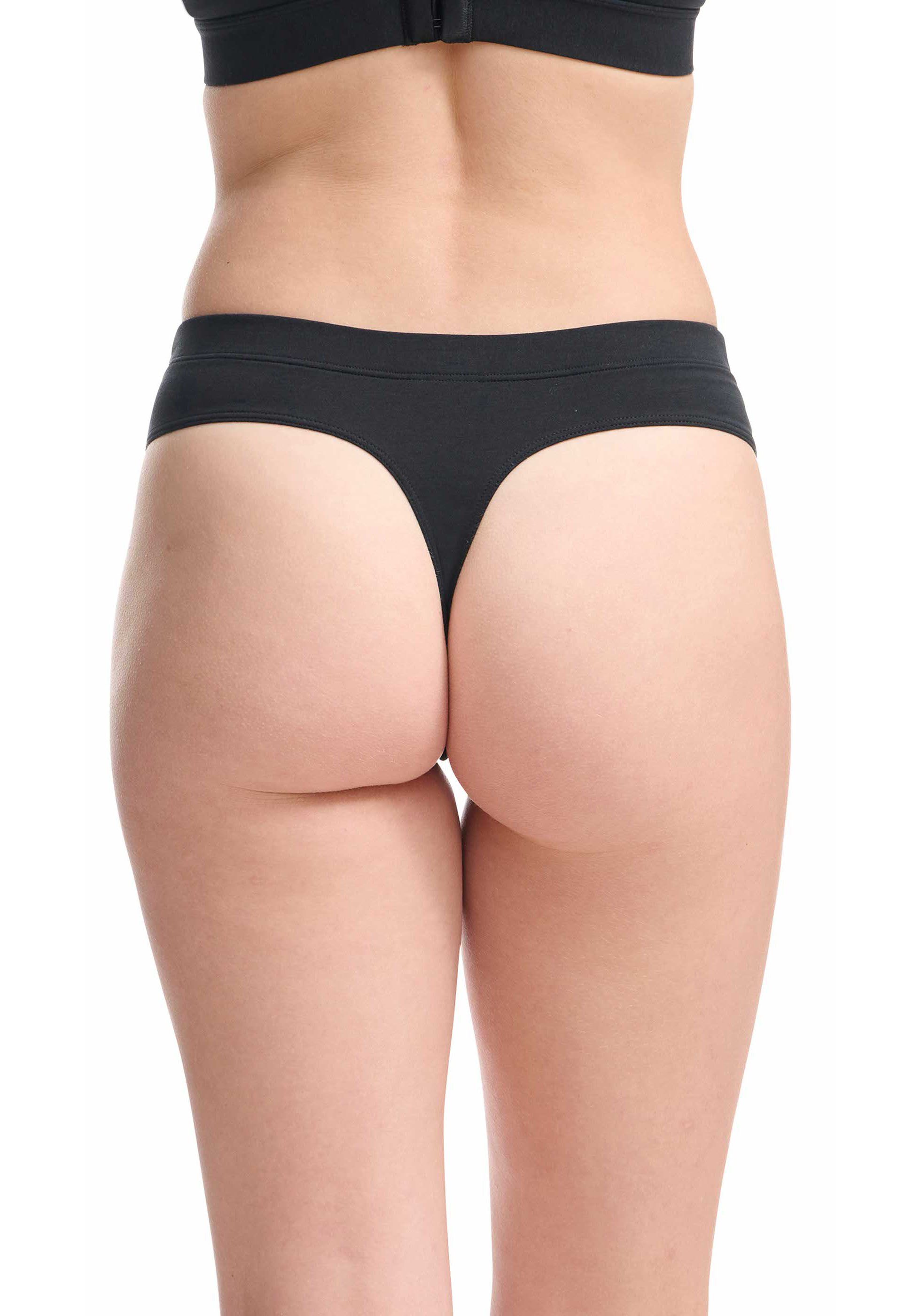 adidas Originals T-String (Packung, 2er Pack) sportliches Design, elastisch, Baumwollmix, hoher Beinausschnitt