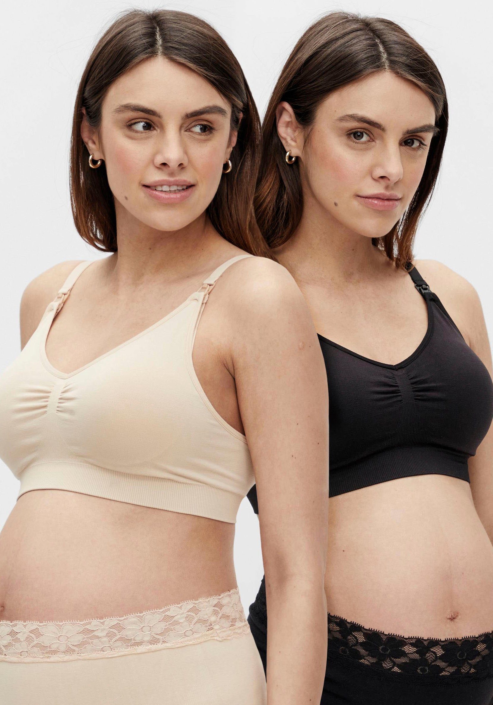 Mamalicious Still-BH ME NF MLILJA abnehmbarem 2-PACK (2er-Pack) BRA mit FEED Träger