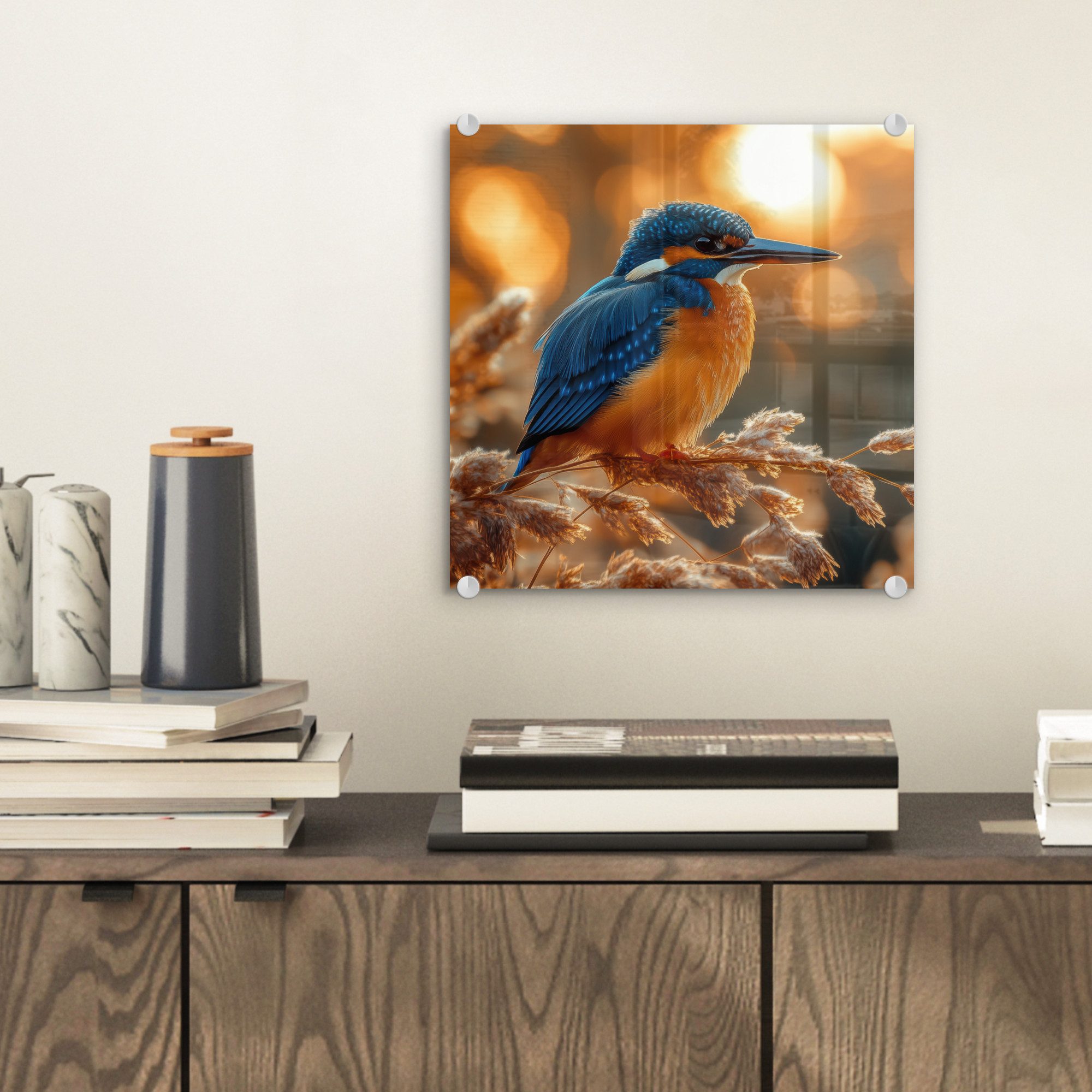 MuchoWow Acrylglasbild Eisvogel - Herbst - günstig online kaufen
