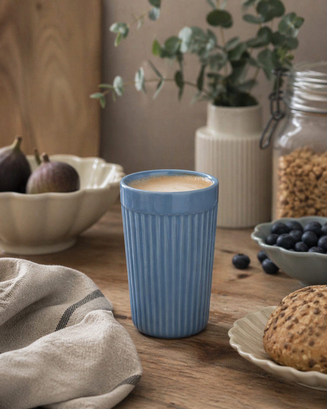 Ib Laursen Becher IB Laursen Café Latte Becher Mynte Blue Bell