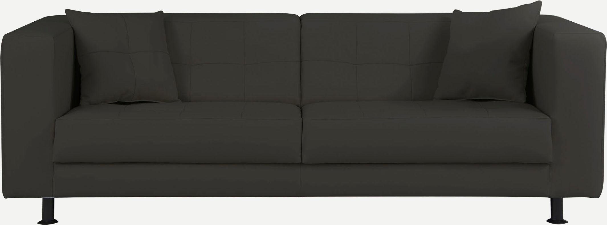 Home affaire 3-Sitzer Bengo, mit Steppung im Sitz- und Rückenbereich, incl. Zierkissen
