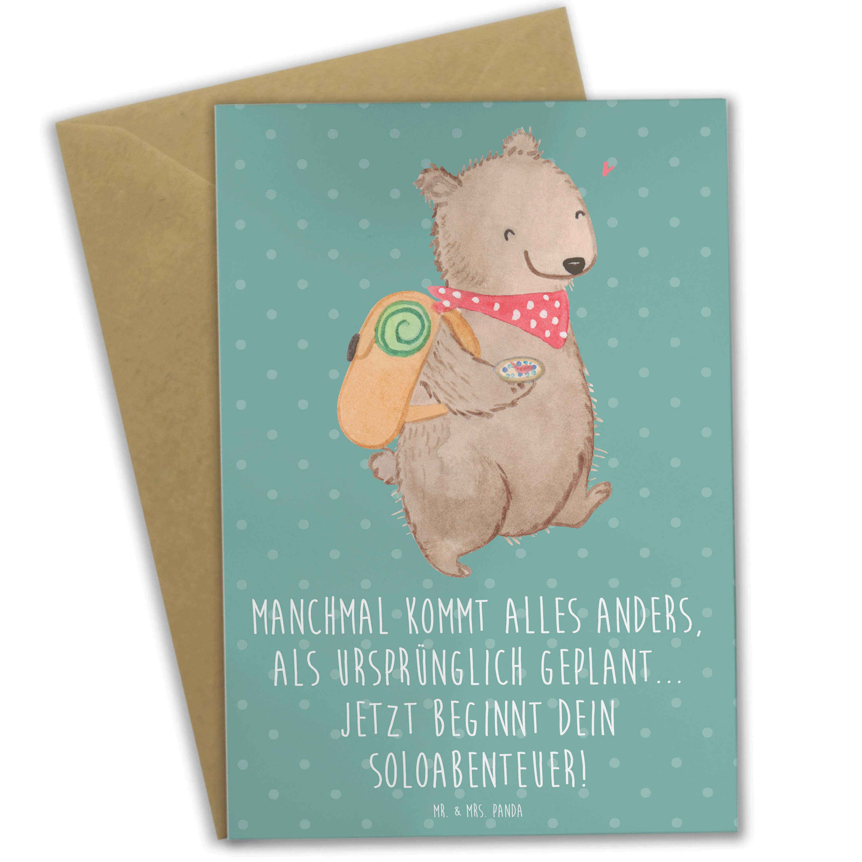 Grußkarte Scheidung Soloabenteuer - Meeresbrise - Geschenk, Inspiration, Hochze