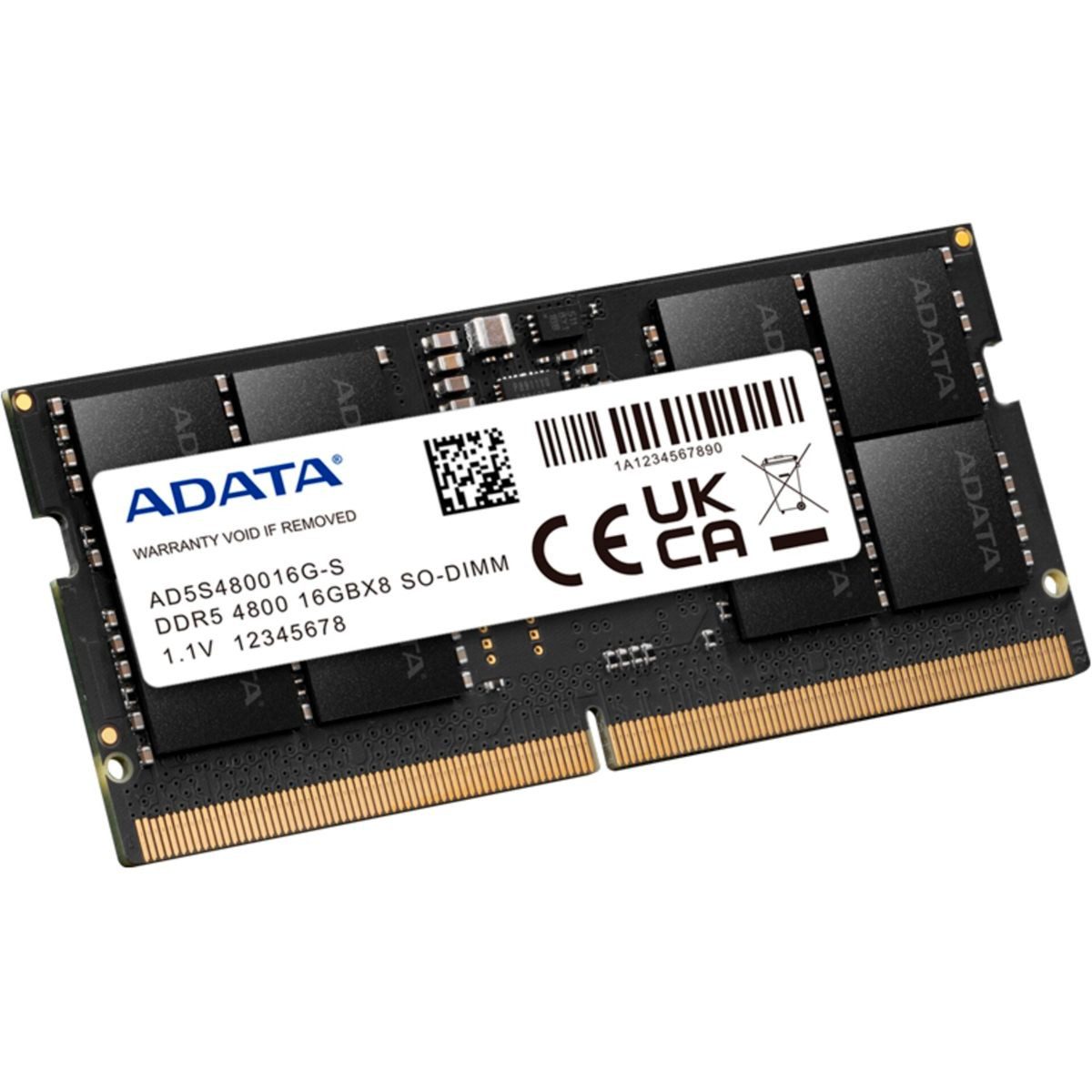 ADATA DDR5 4800 SO-DIMM 16GB AD5S480016G-S Laptop-Arbeitsspeicher