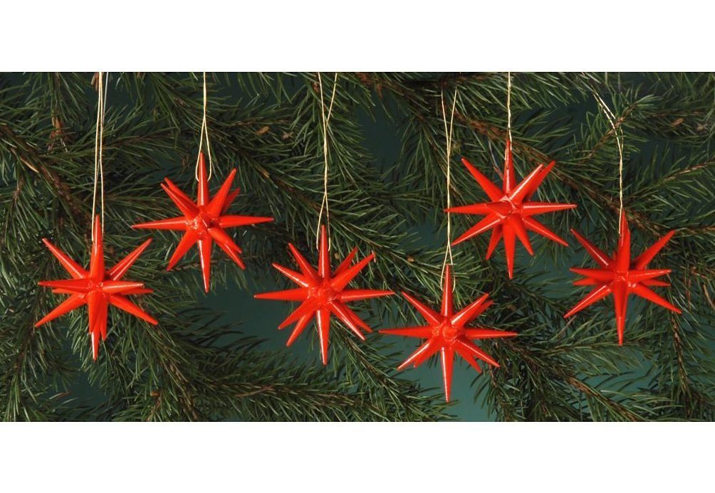 Albin Weihnachtsdeko, Preissler Christbaumschmuck Christbaumschmuck (6-tlg) rot