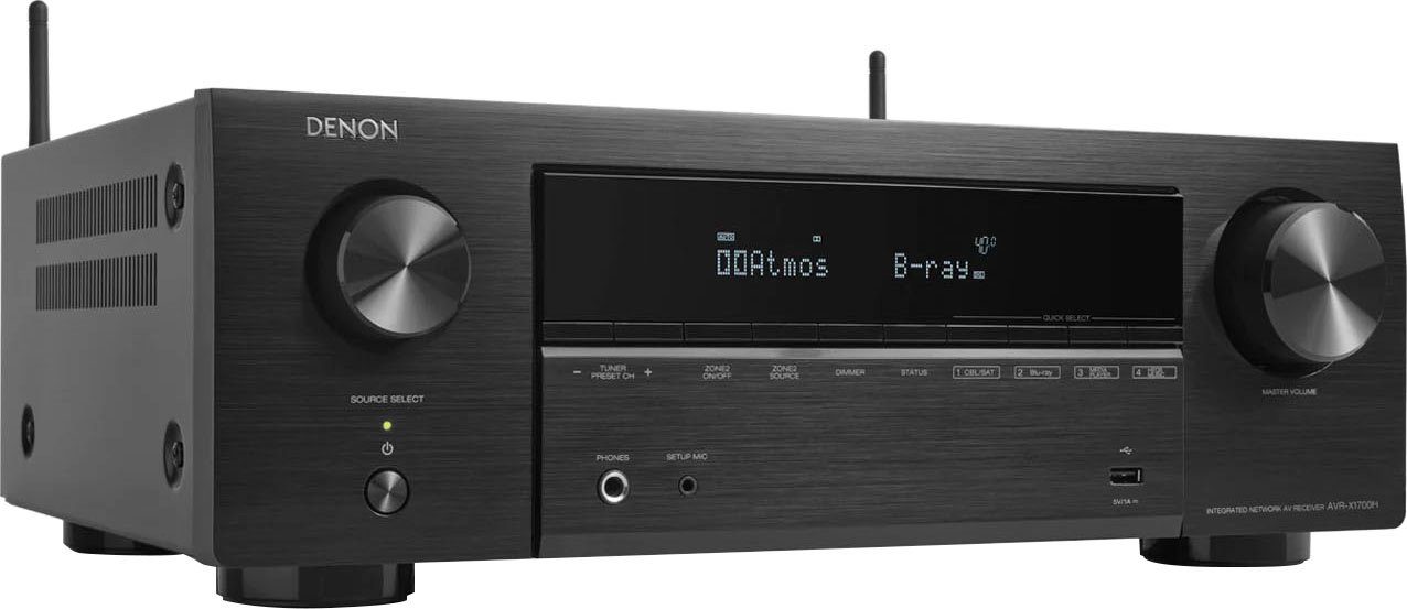 Denon AVR-X1700H 8K- 7.2 Heimkinosystem (Bluetooth, WLAN, Vision) Dolby