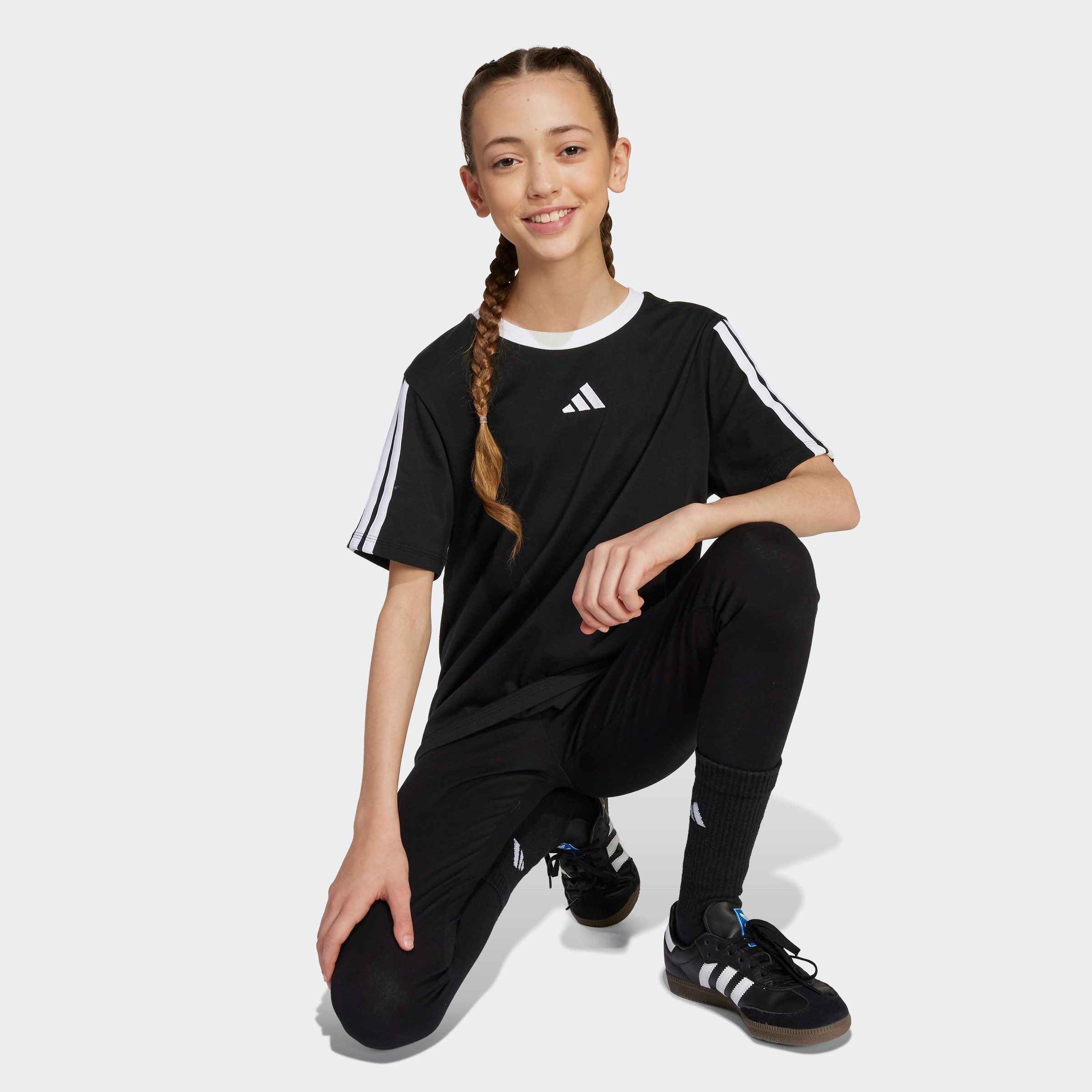 adidas Sportswear T-Shirt ESSENTIALS KIDS für Kinder, mit Rundhalsausschnitt, ohne Verschluss, aus Baumwolle