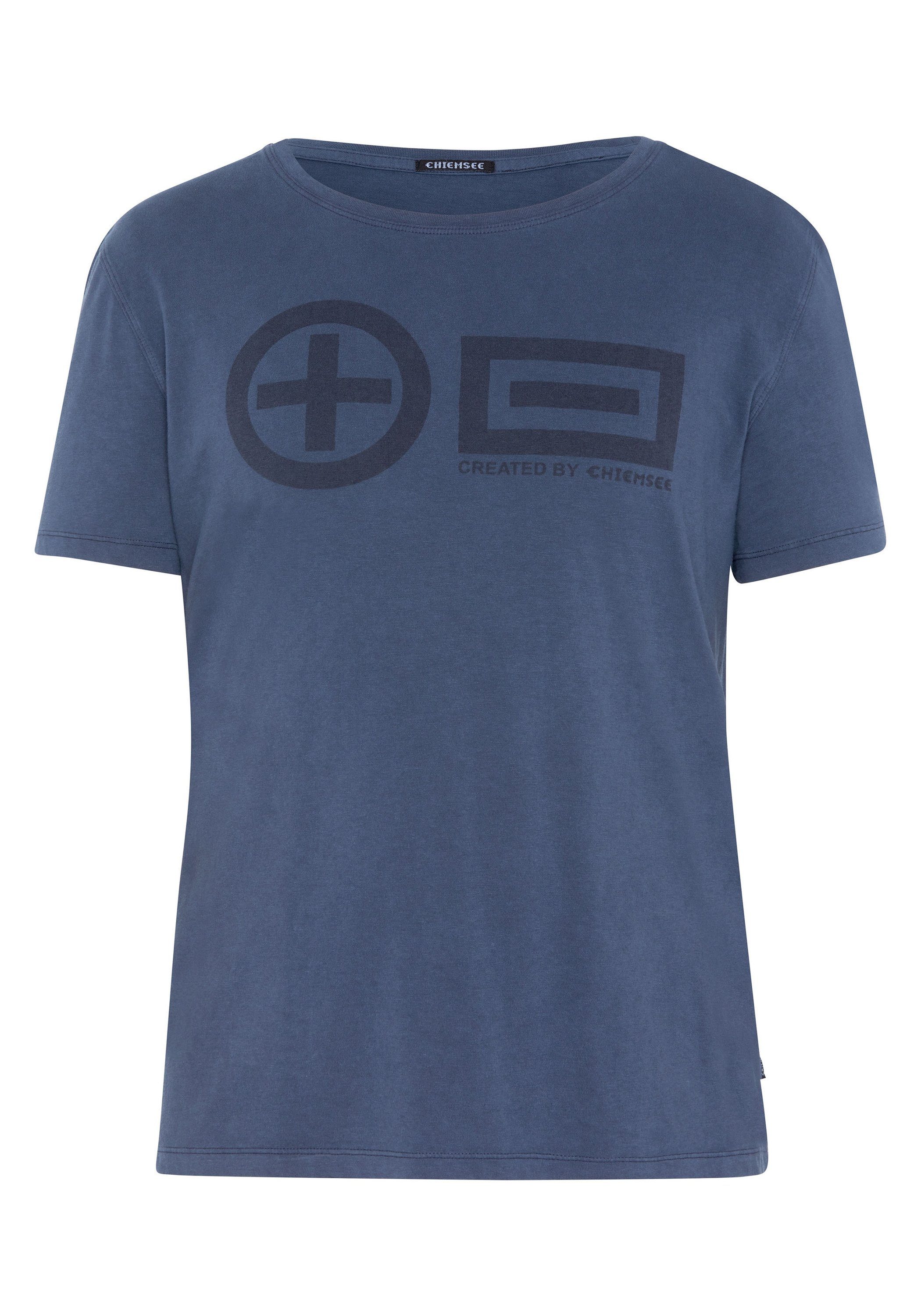 Chiemsee Print-Shirt T-Shirt mit PlusMinus Frontprint 1 Peacoat