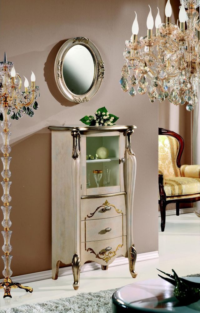 Xlmoebel Vitrine Neuer Designer Schrank aus Holz und Glas im klassischen Möbelstil (Vitrine) Hergestellt in Europa