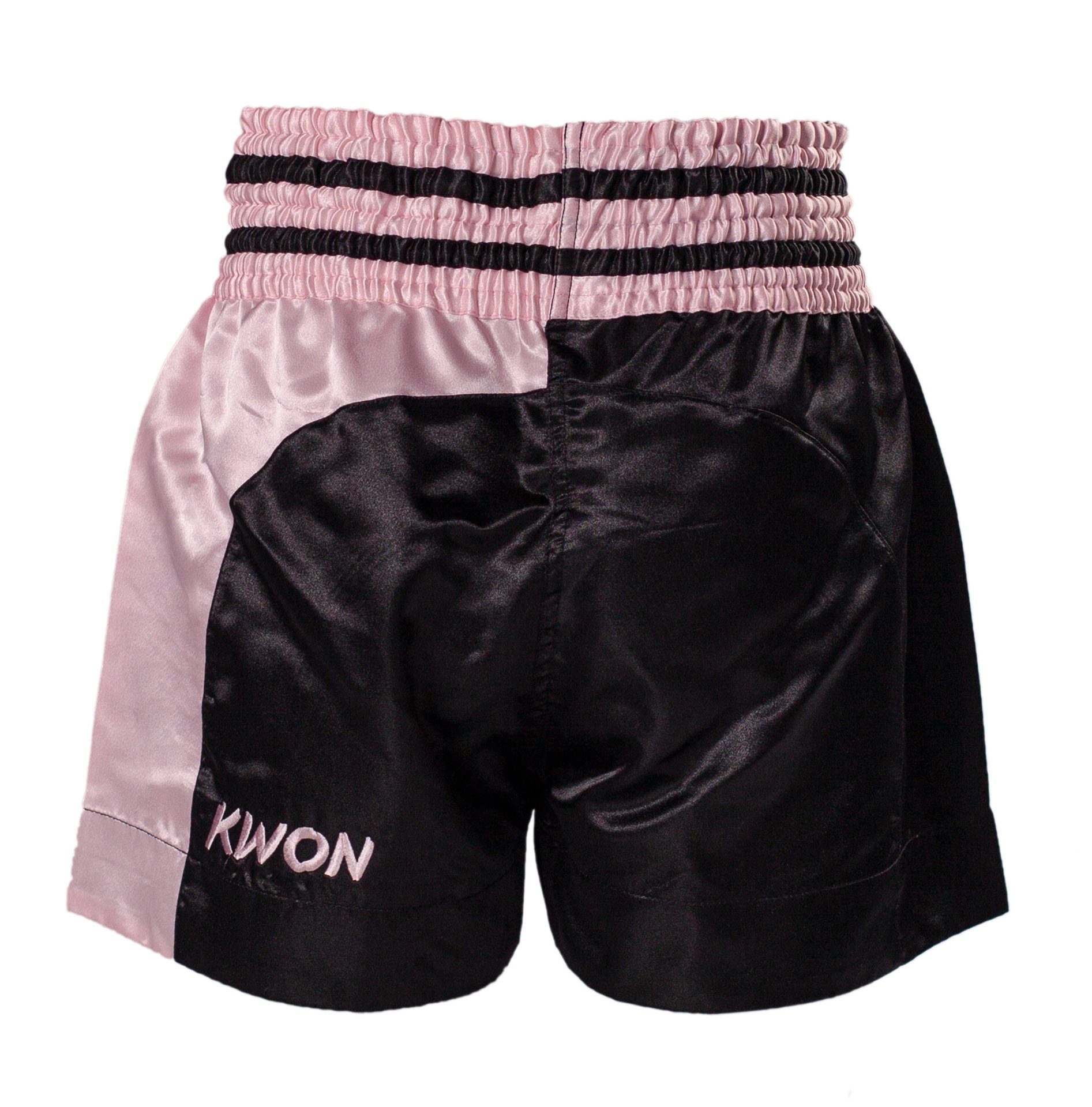 pink Sterne Shorts Thaiboxhose rosa KWON Sporthose (Edler Thai Damen MMA Schnitt, Look) Muay traditioneller Box kurz Kickboxhose