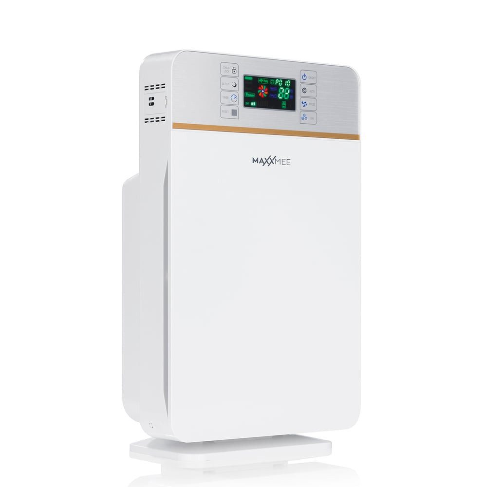 MAXXMEE Luftreiniger HEPA Filter, Digital mit 6-Reinigungsprozessstufen