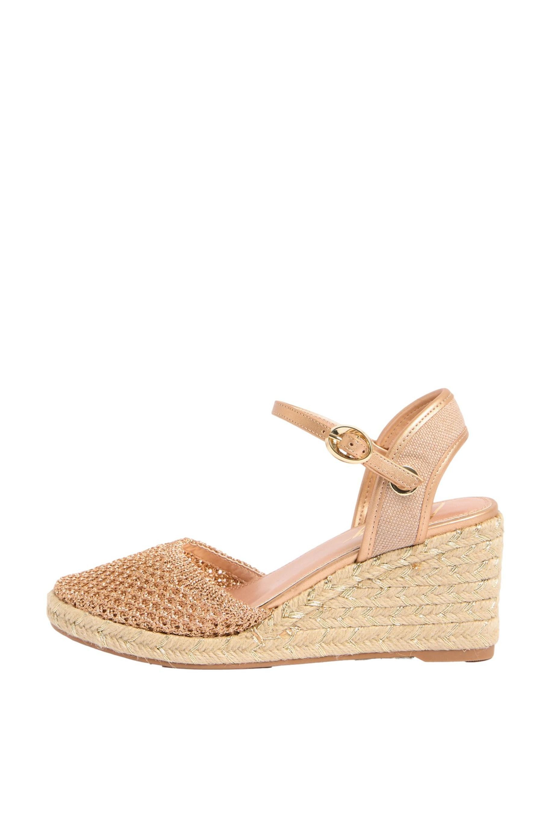 Lipsy Espadrilles mit Blumenspitze und Keilabsatz Keilsandalette