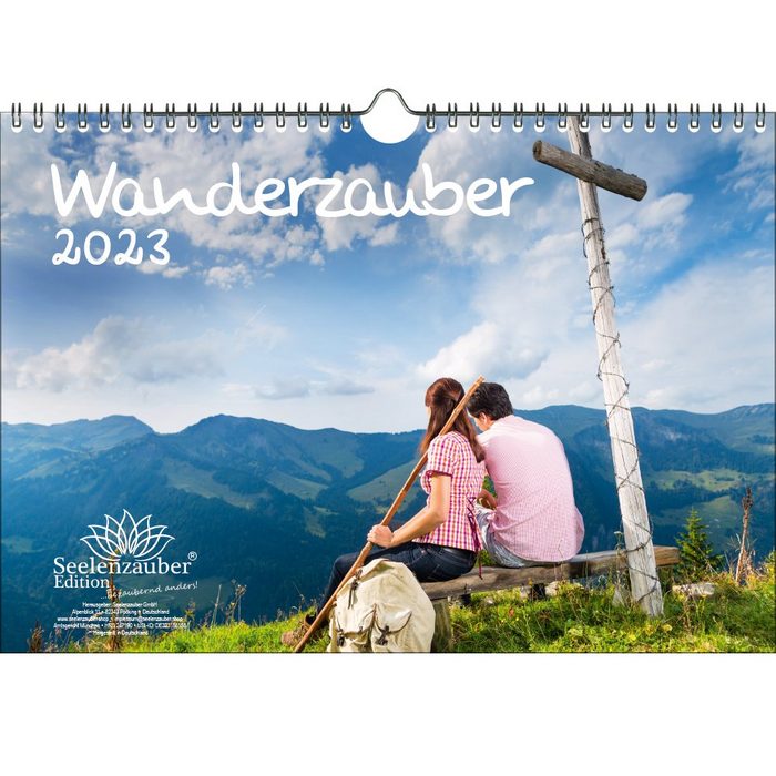 Seelenzauber Wandkalender Wanderzauber DIN A4 Kalender für 2023 Berge und wandern - Seelenzauber