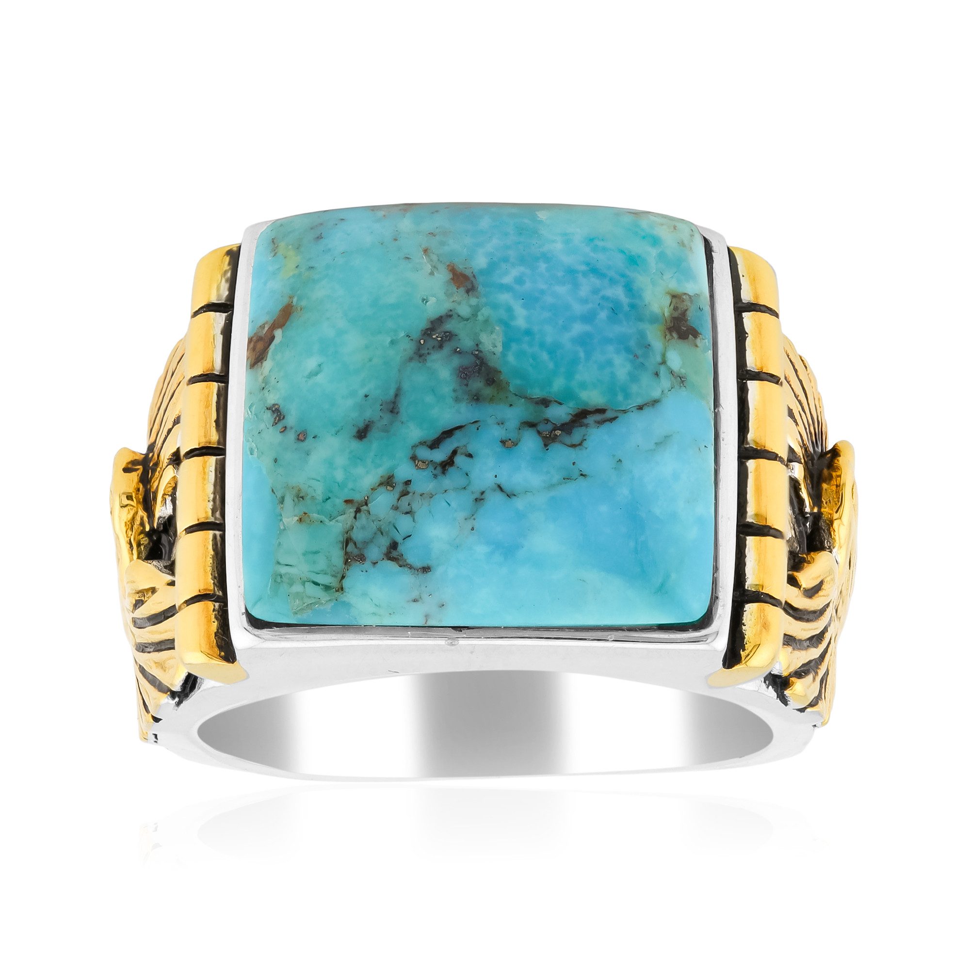 Cavill Solitärring Kingman Türkis Sterling Silber Ring (1-tlg)